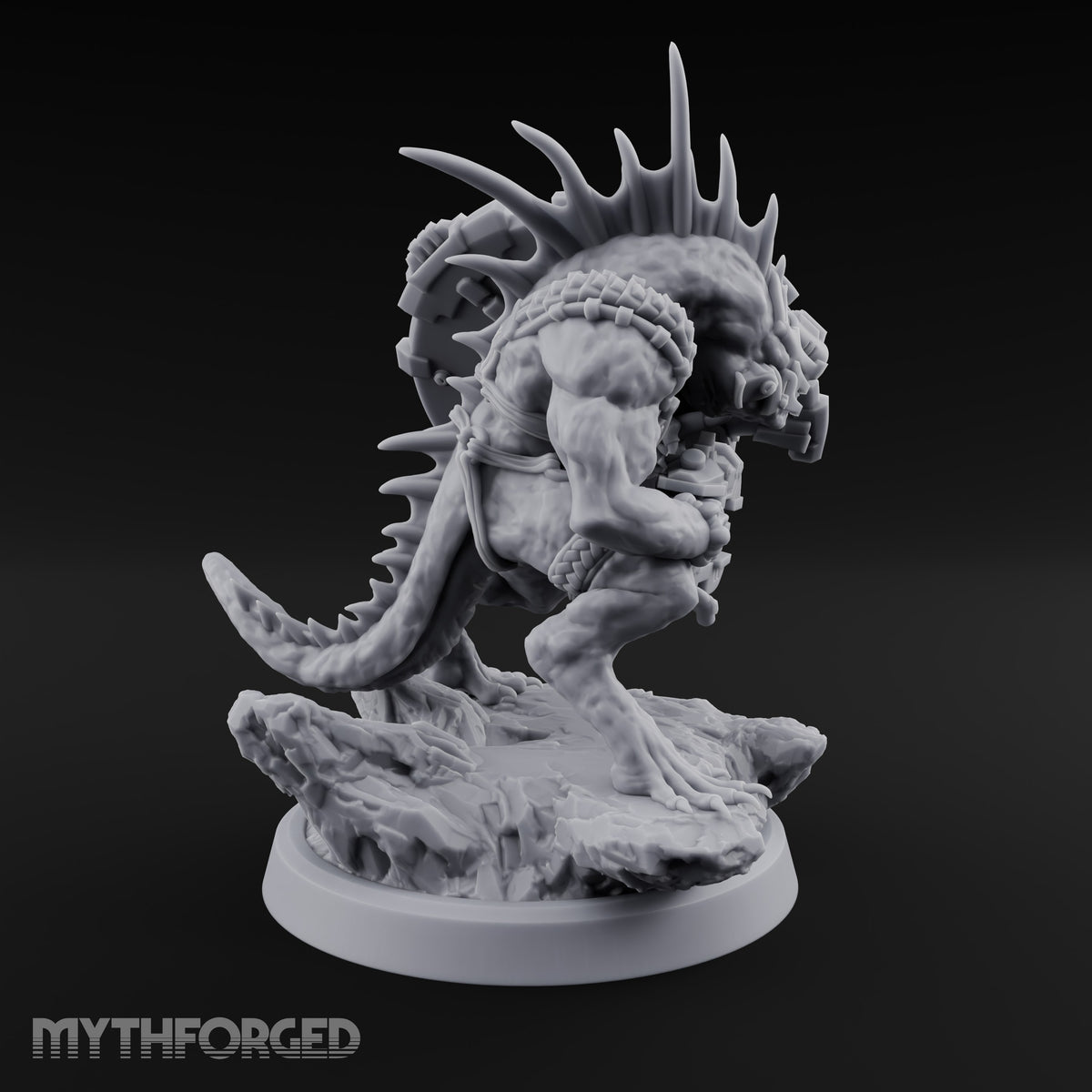 Spines Up on Broken Ground Lizardfolk Shield Gunners — D