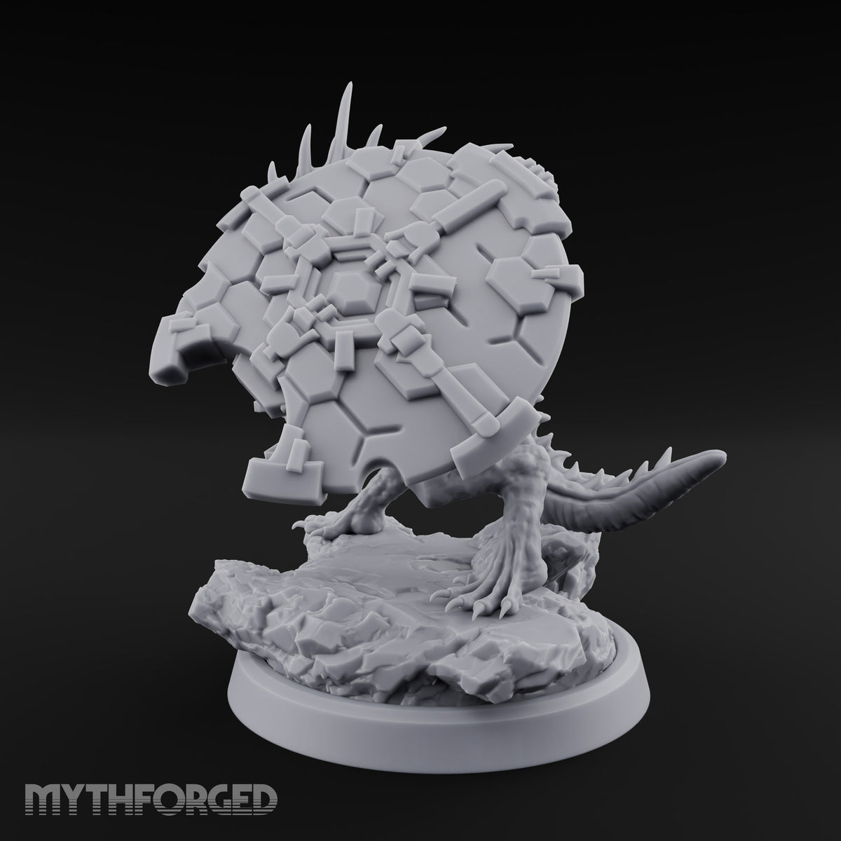 Spines Up on Broken Ground Lizardfolk Shield Gunner D