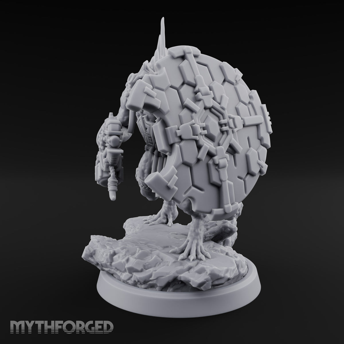 Spines Up on Broken Ground Lizardfolk Shield Gunner E