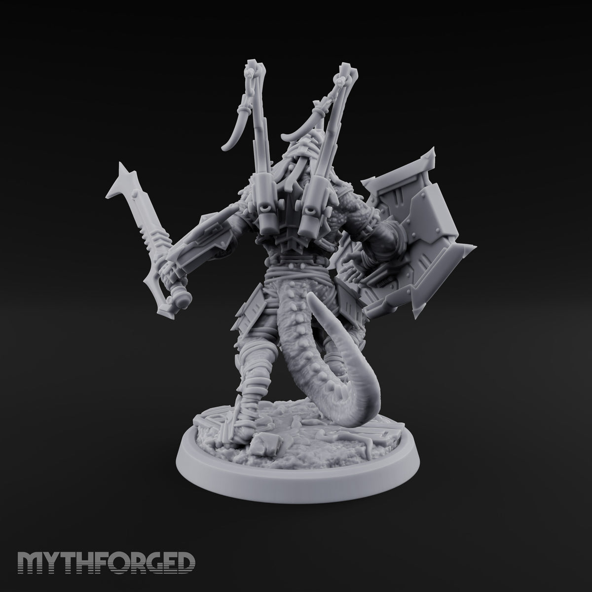 Spikes Out, Shields Up Lizardfolk Warrior B