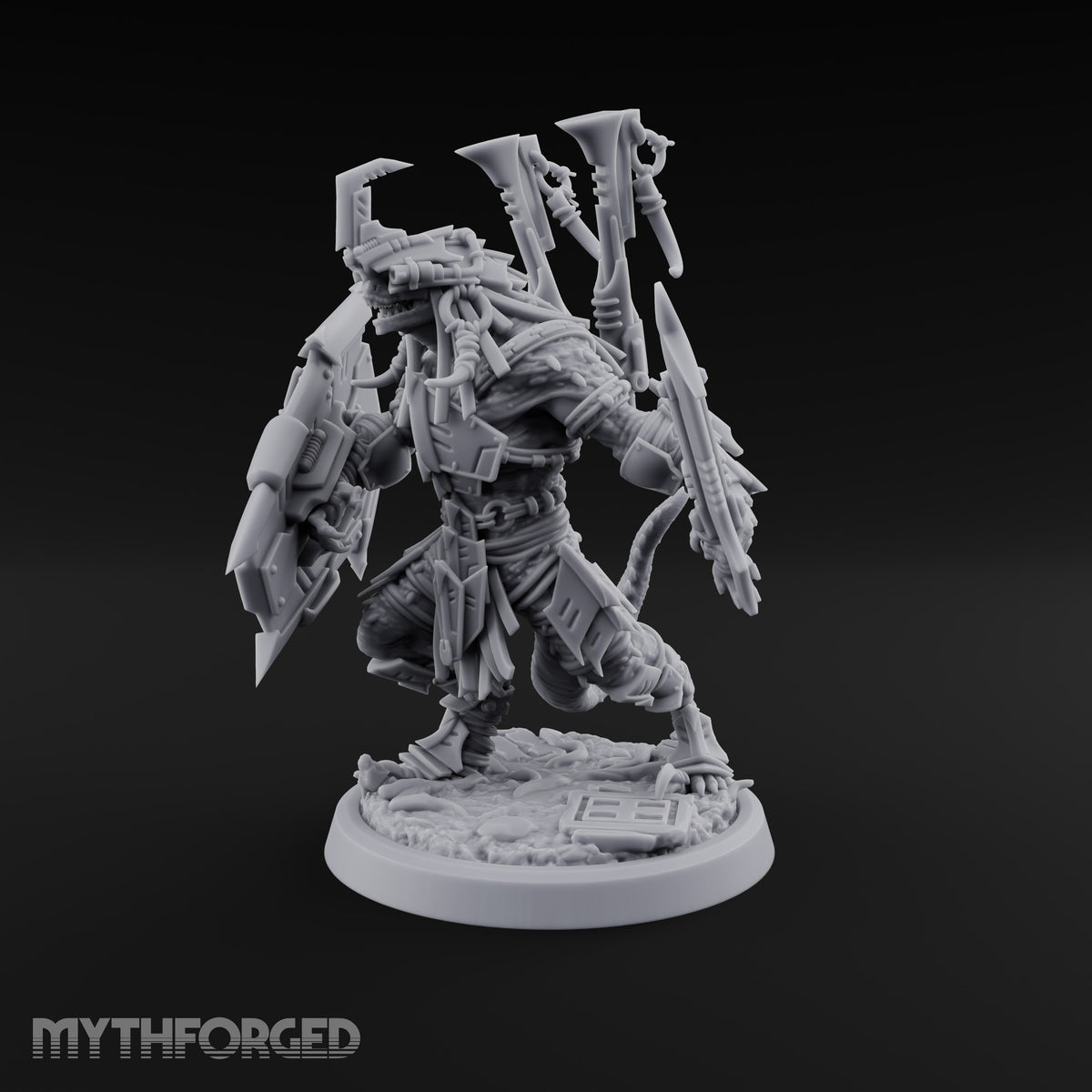 Spikes Out, Shields Up Lizardfolk Warrior B