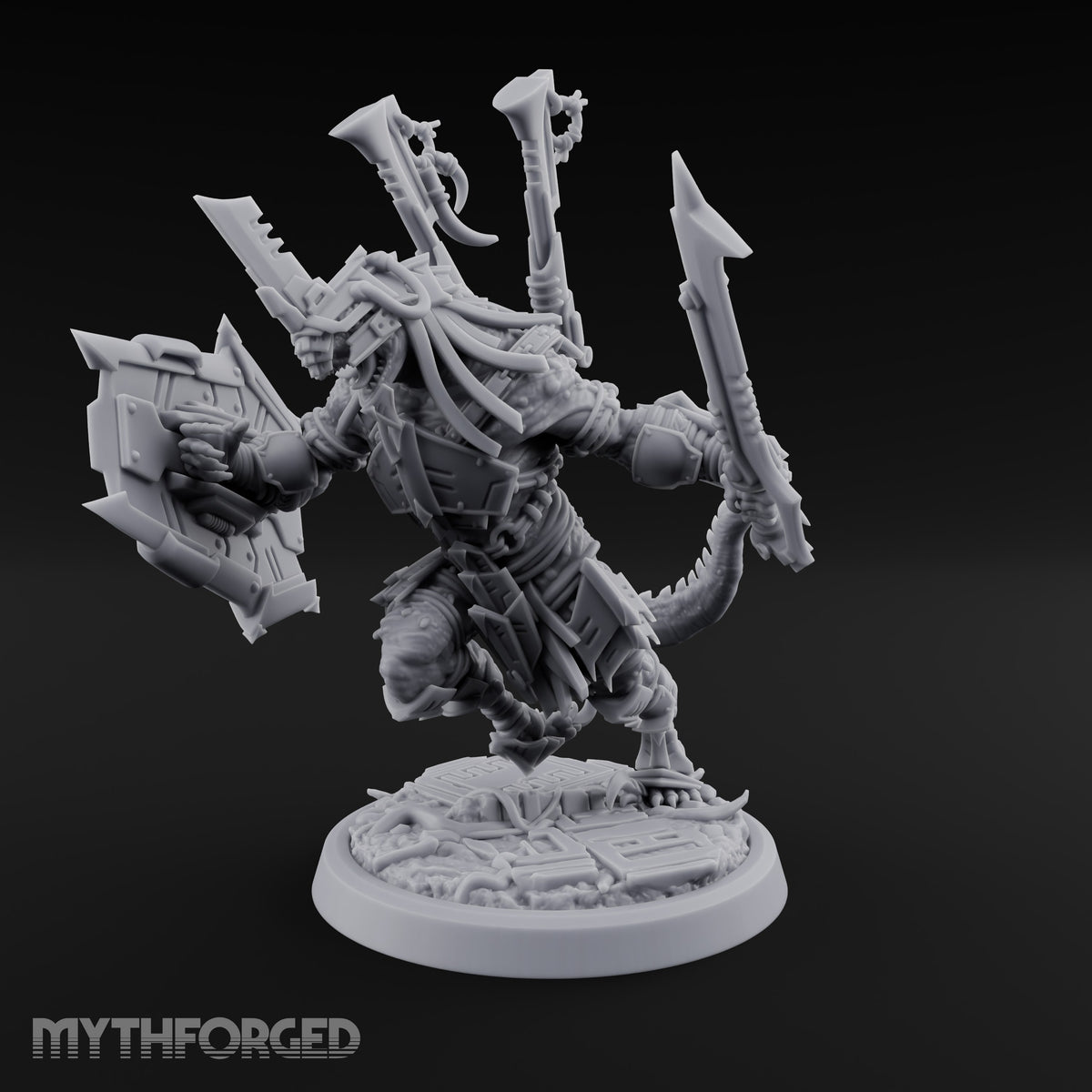 Spikes Out, Shields Up Lizardfolk Warrior D