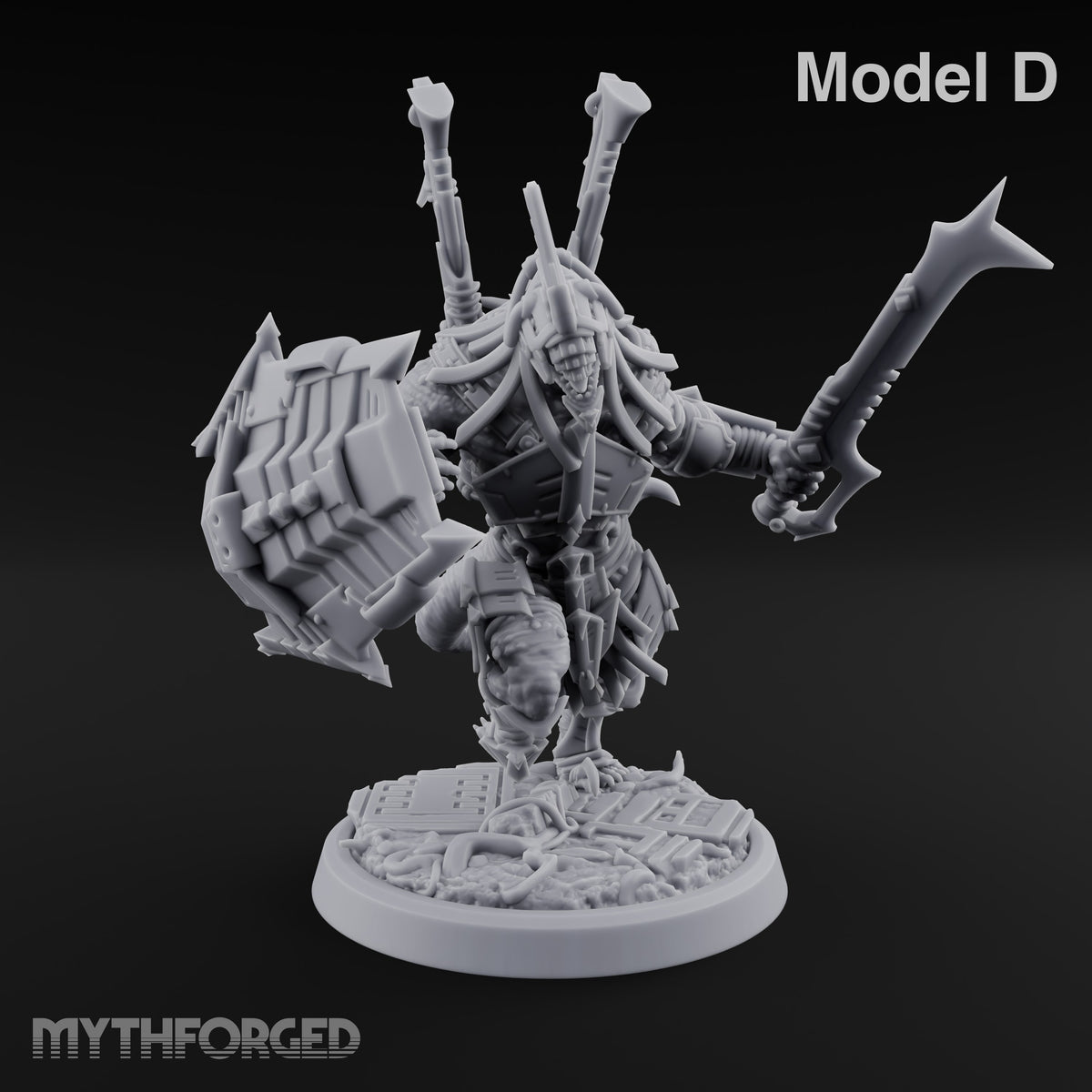 Spikes Out, Shields Up Lizardfolk Warriors — D