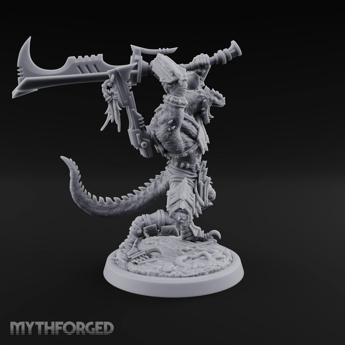 Spikes Out, Shields Up Lizardfolk Warrior F