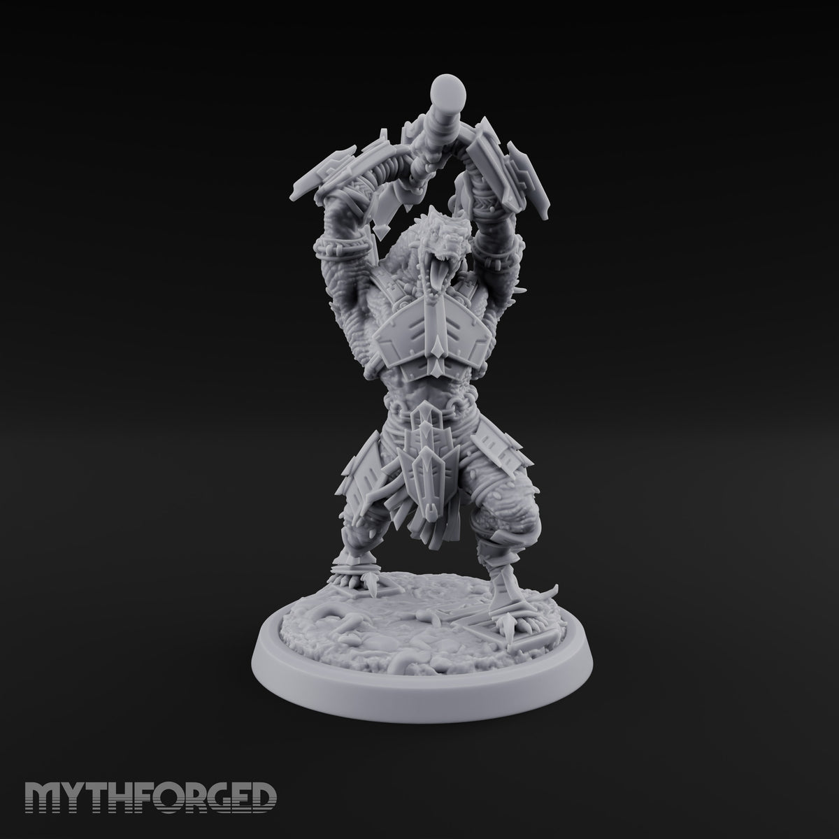 Spikes Out, Shields Up Lizardfolk Warrior F