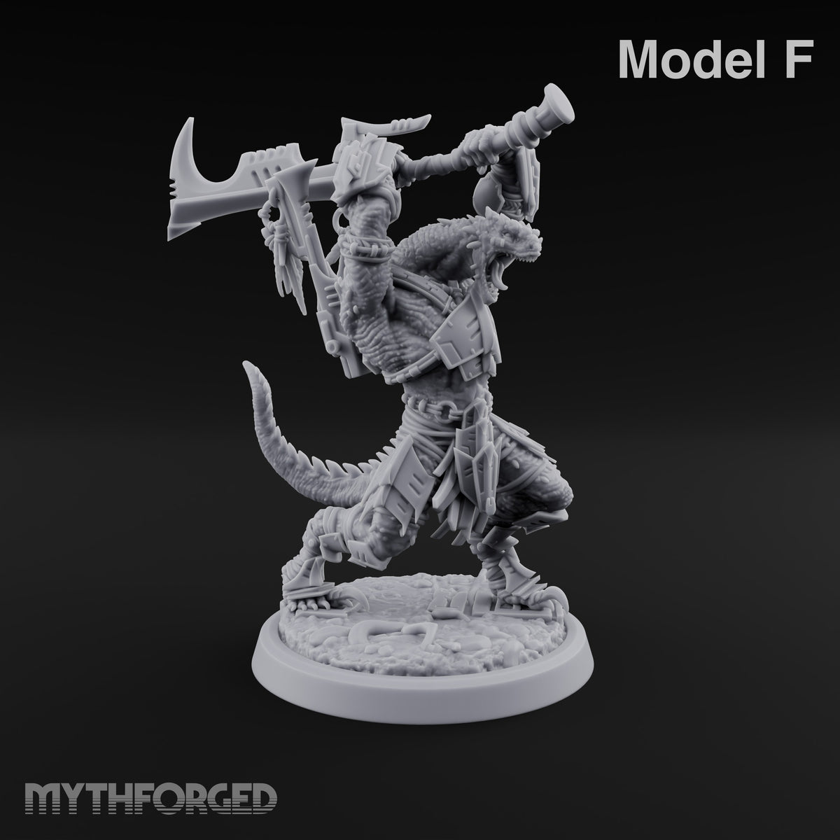 Spikes Out, Shields Up Lizardfolk Warrior F