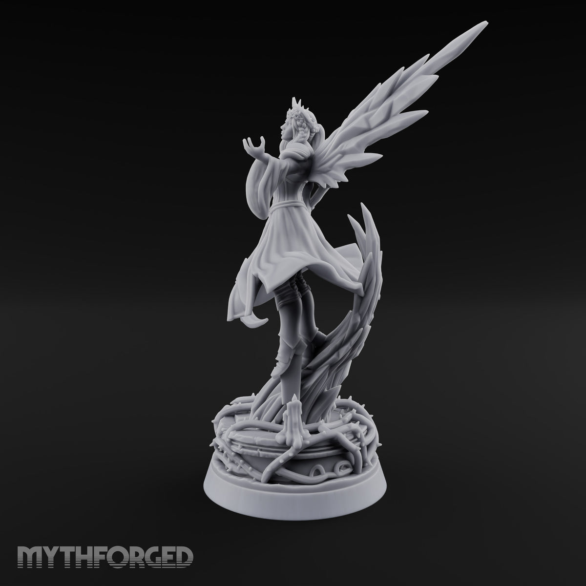 Beckoning the Night Vampire Witch Miniature for Dungeons and Dragons, Pathfinder or other TTRPGs