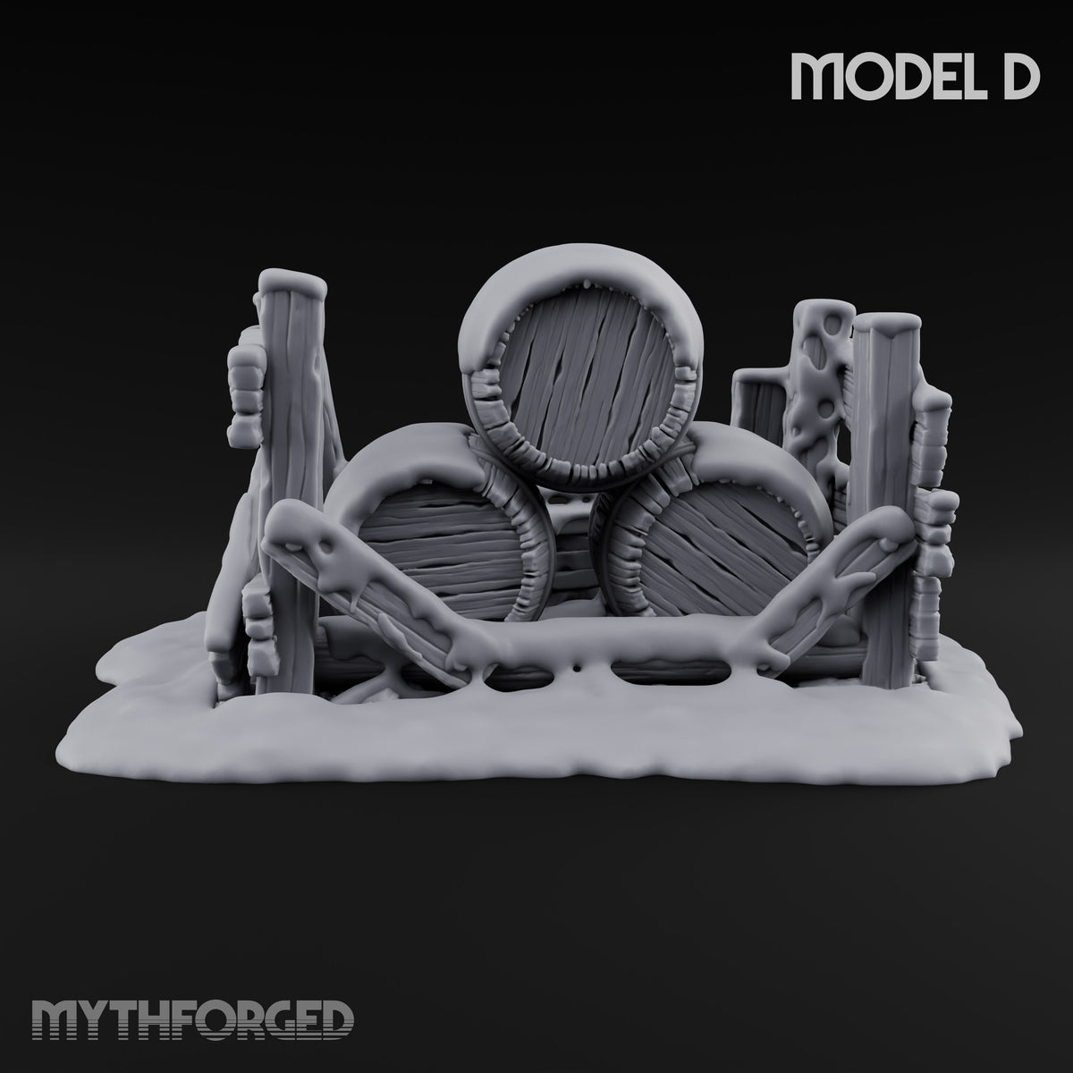 Barrel Roll Call Wooden Supply Scatter Terrain — D · Yes