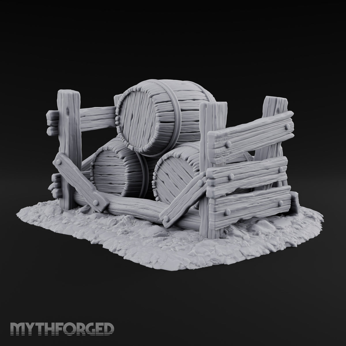 Barrel Roll Call Wooden Supply Scatter D — No