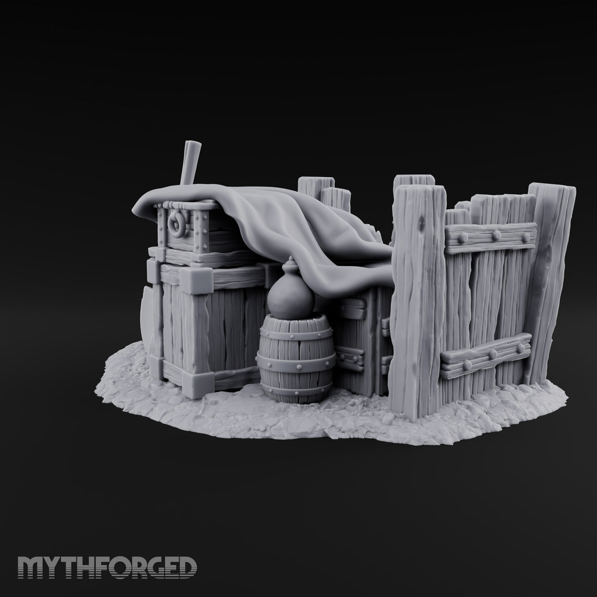 Barrel Roll Call Wooden Supply Scatter J — No