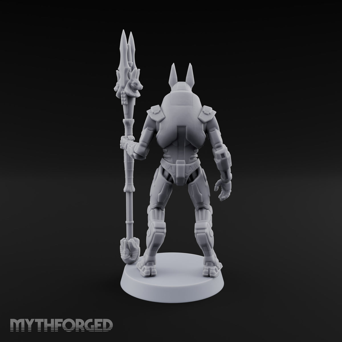 Duty Beyond the Afterlife Gnoll Armoured Jackal Guard with Staff C