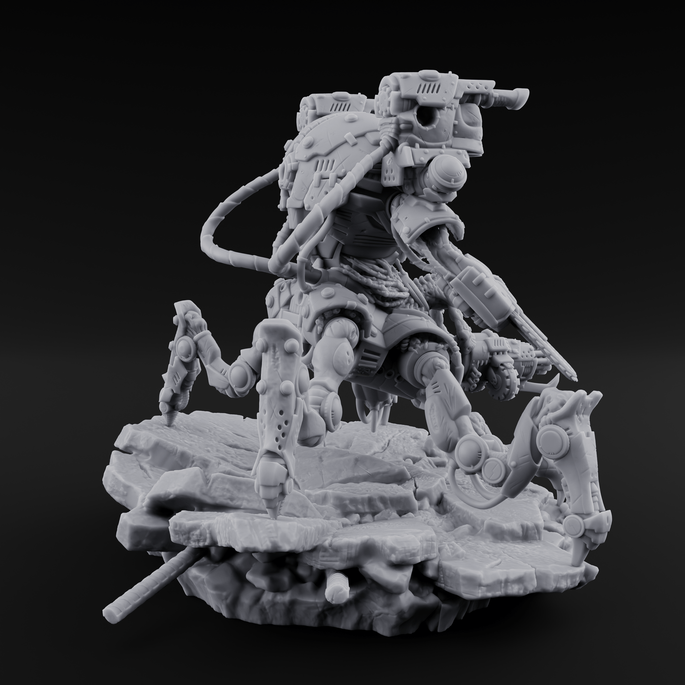 Oozing Through The Cracks Corrupted Necrolinked Mech Miniature for Dungeons and Dragons, Pathfinder or other TTRPGs