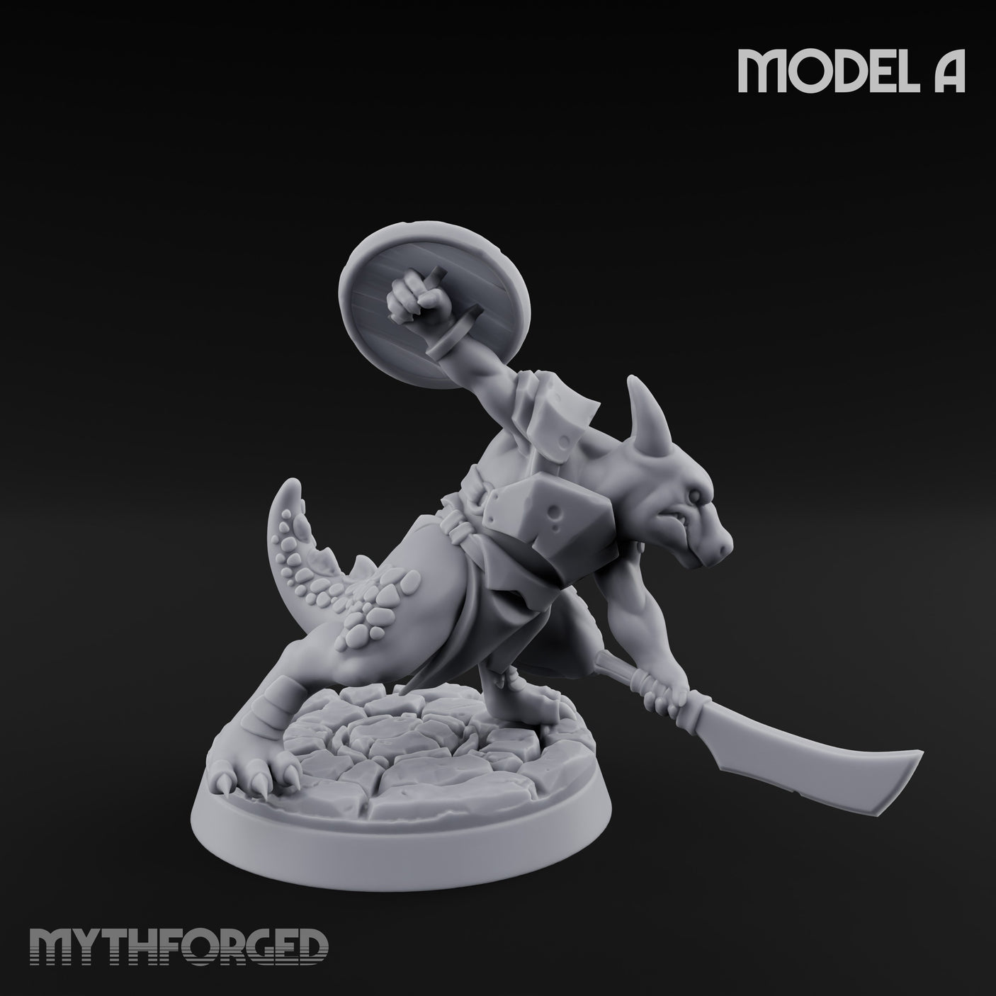 Scrapping And Clawing Kobold Warrior A Miniature for Dungeons and Dragons, Pathfinder or other TTRPGs
