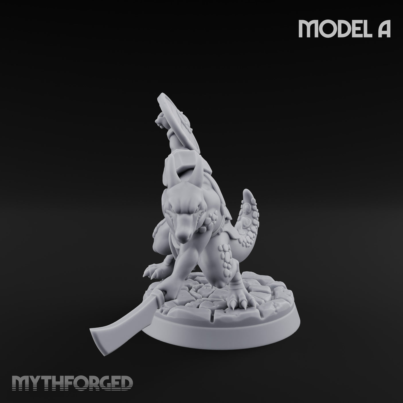 Scrapping And Clawing Kobold Warrior A Miniature for Dungeons and Dragons, Pathfinder or other TTRPGs