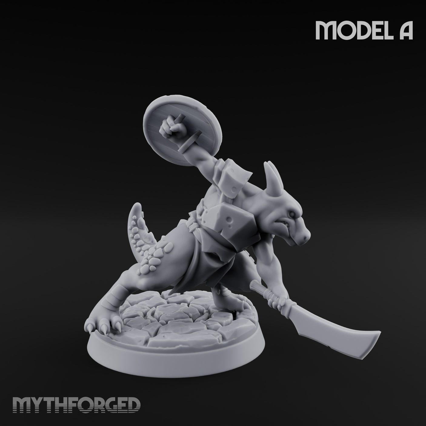 Scrapping And Clawing Kobold Warriors Miniature for Dungeons and Dragons, Pathfinder or other TTRPGs