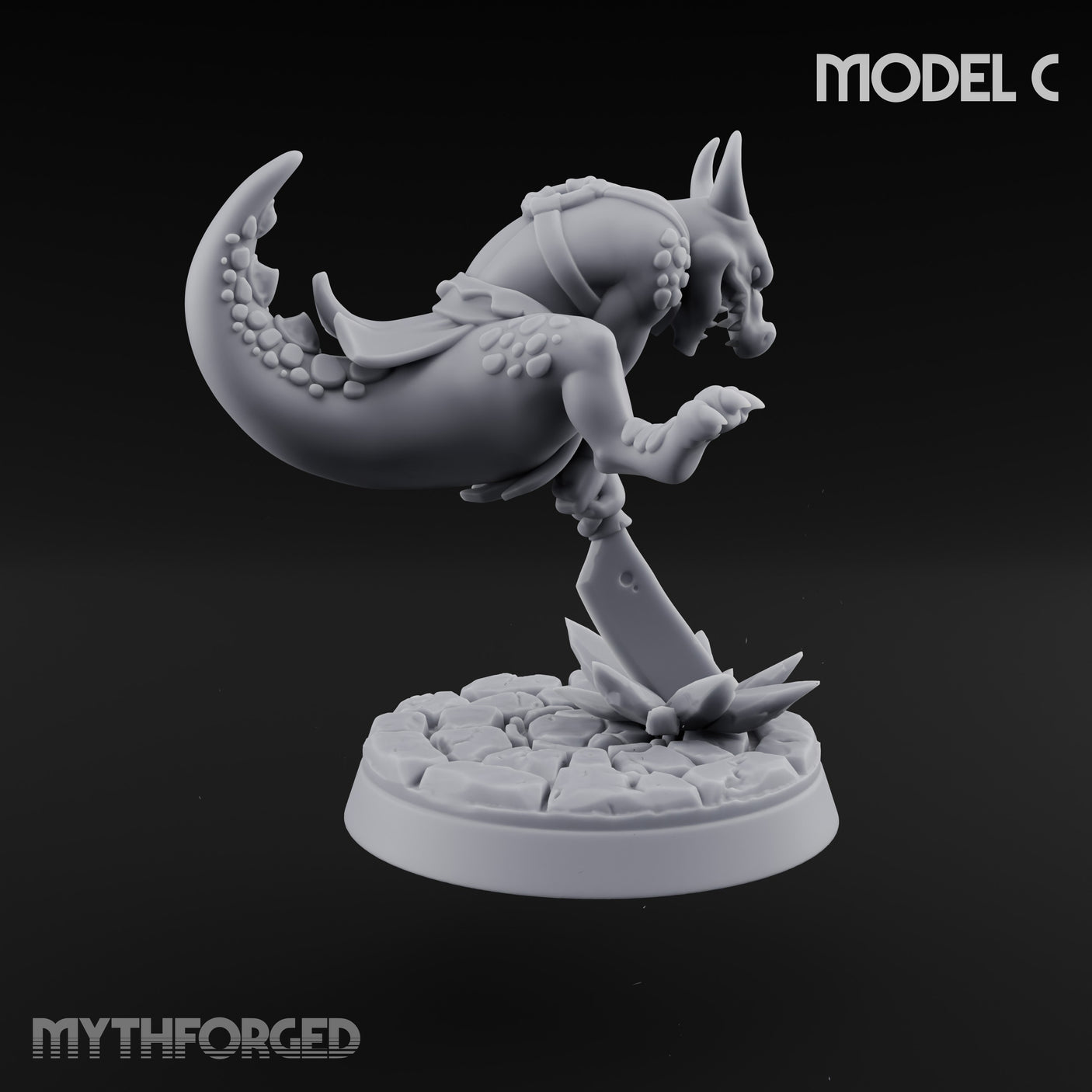 Scrapping And Clawing Kobold Warriors Miniature for Dungeons and Dragons, Pathfinder or other TTRPGs