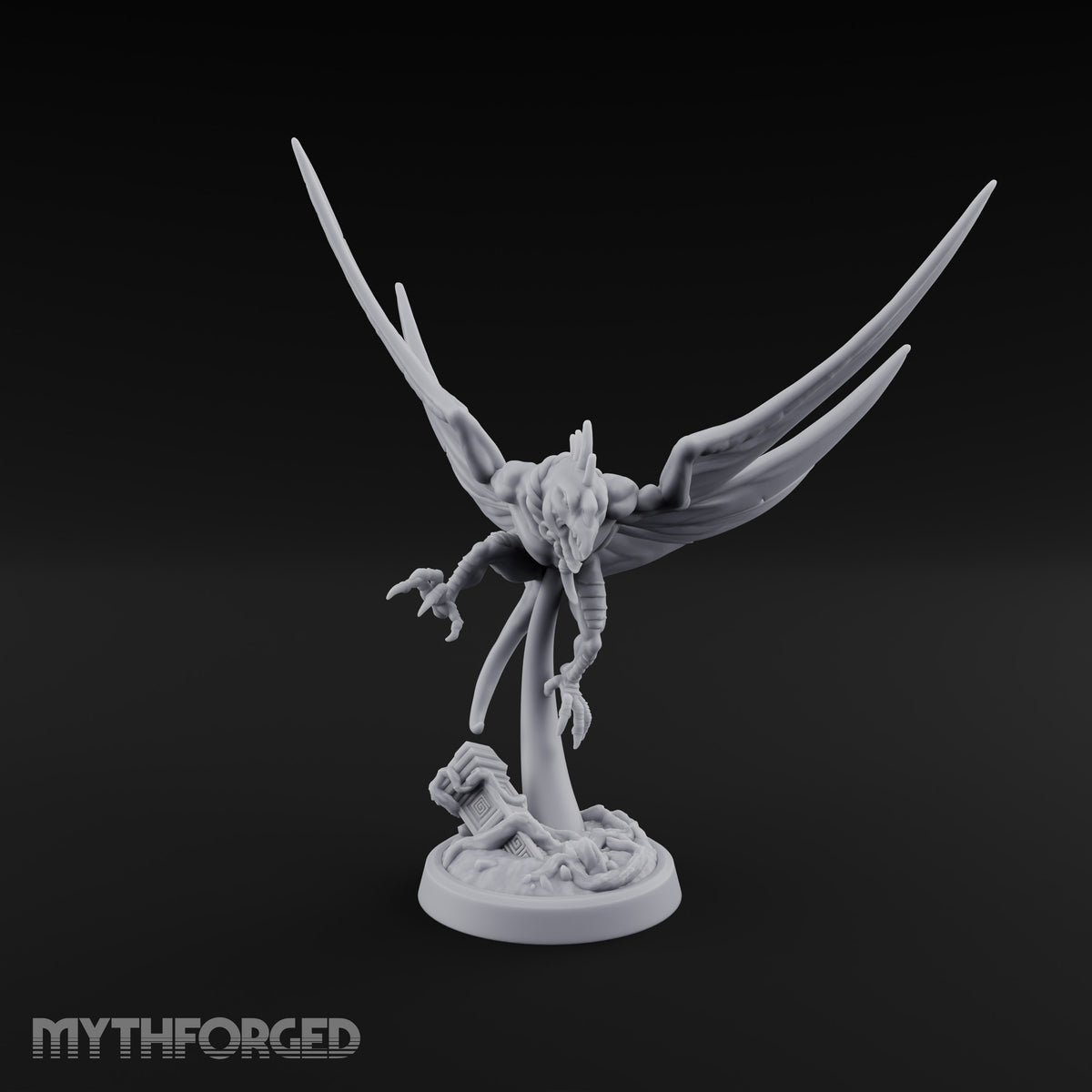 Shrieks Over Broken Shrine Gargoyle Winged Predator A