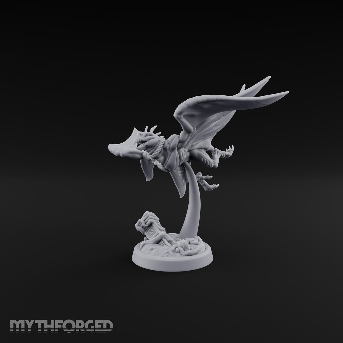 Shrieks Over Broken Shrine Gargoyle Winged Predator C