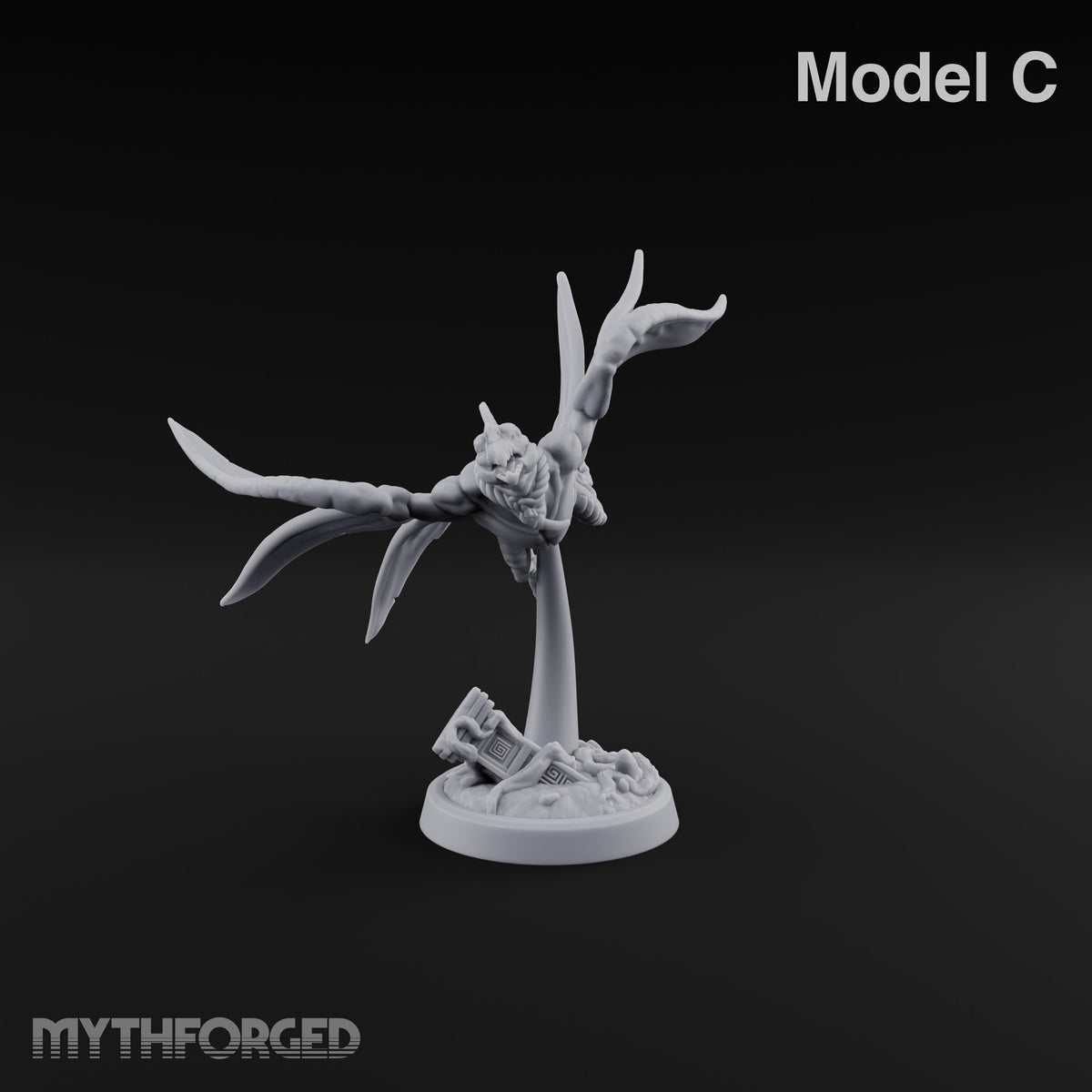 Shrieks Over Broken Shrine Gargoyle Winged Predator C