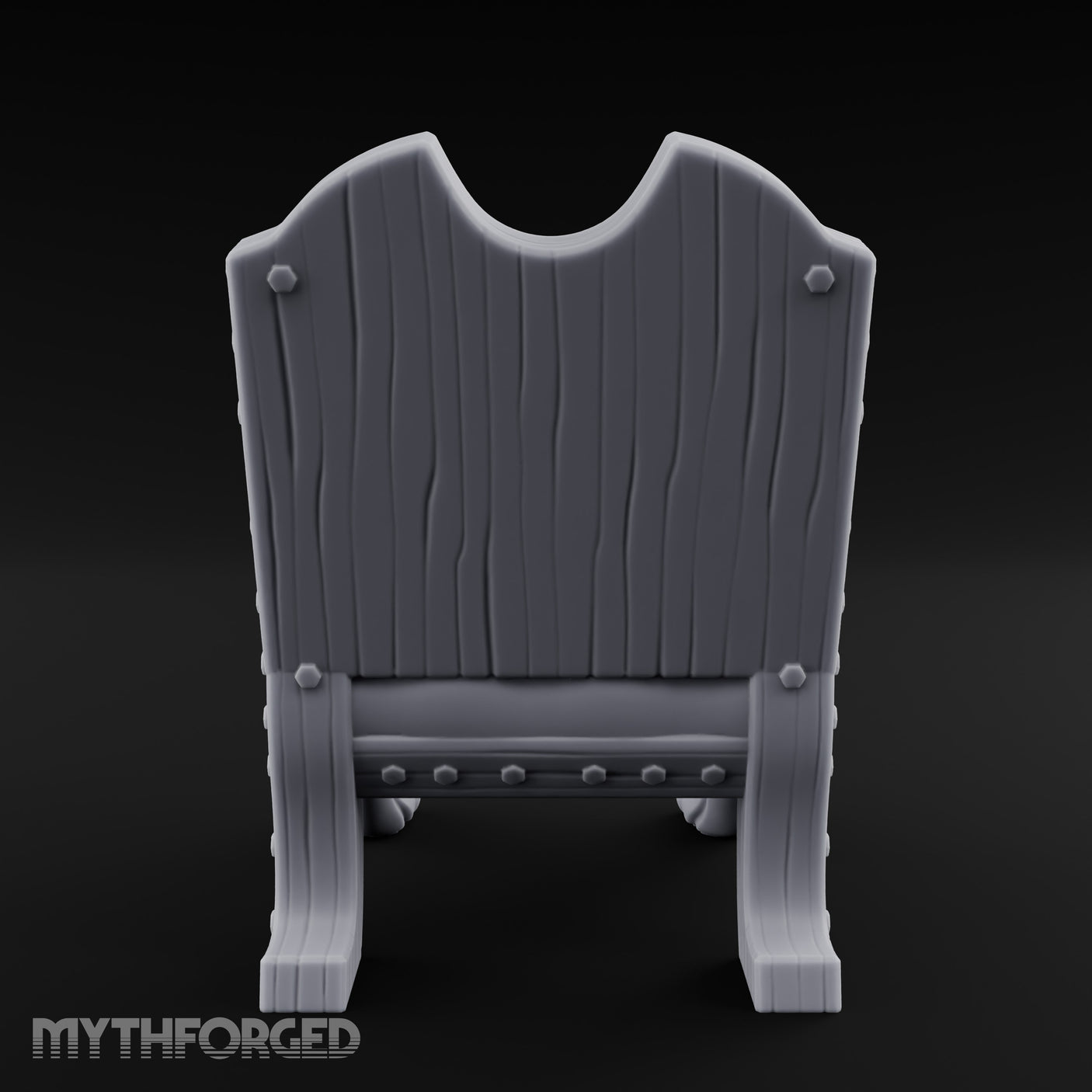 Scroll-Crested Claw-Footed Noble Captain's Throne Chair gallery 5