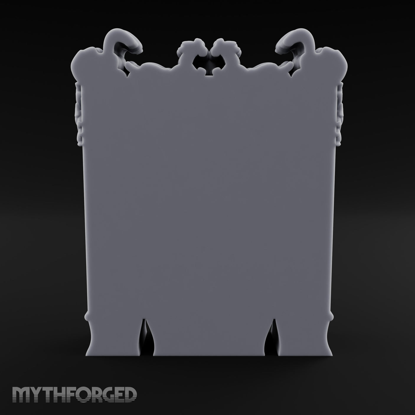 Scroll-Crowned Filigree-Framed Noble Wardrobe Miniature for Dungeons and Dragons, Pathfinder or other TTRPGs