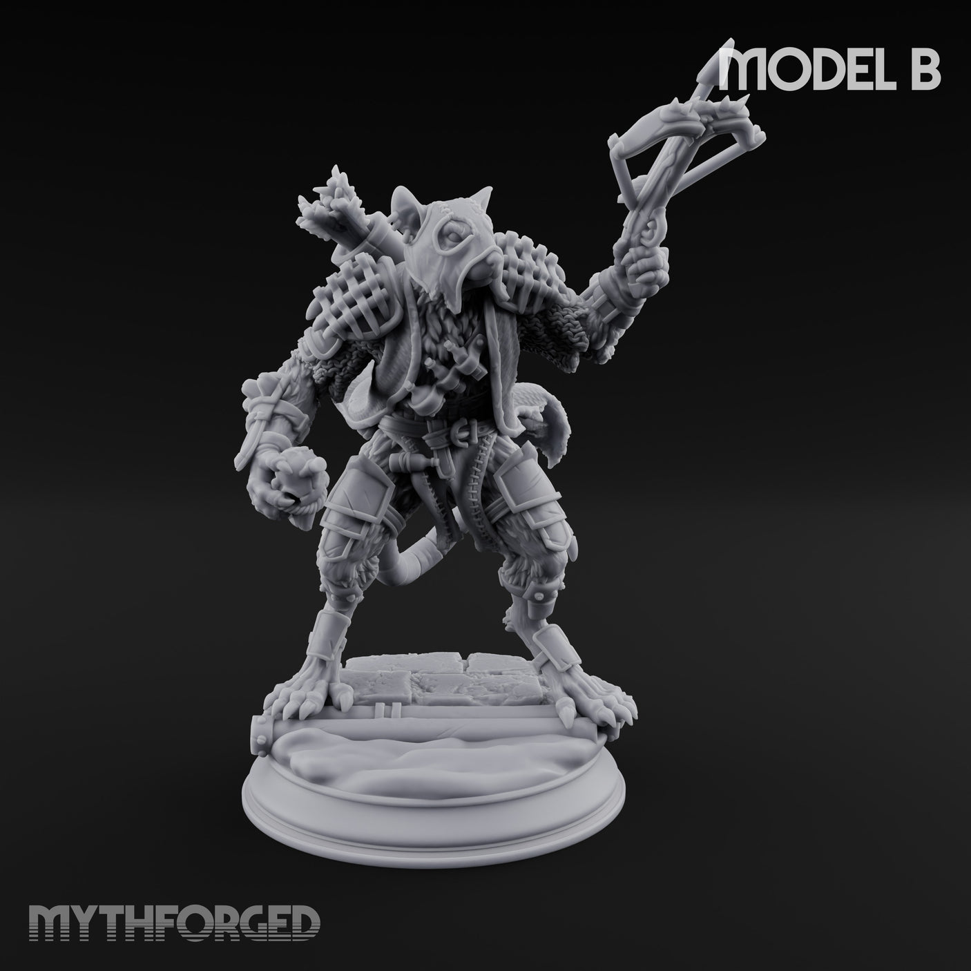Scurrying Blade Wielding Ratfolk Warriors — B gallery 1