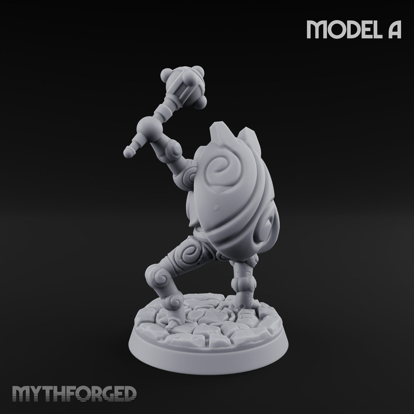 Scuttling And Scrapping Construct Grunt A Miniature for Dungeons and Dragons, Pathfinder or other TTRPGs