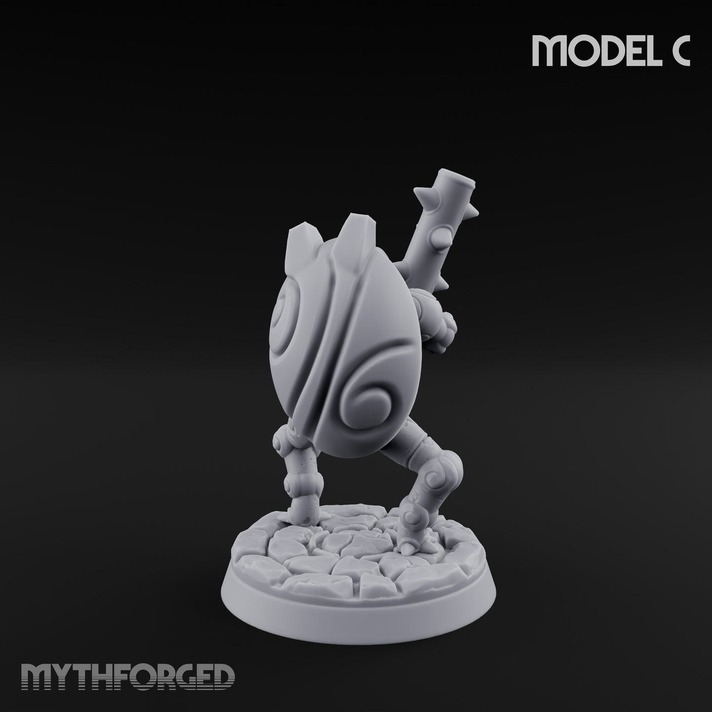 Scuttling And Scrapping Construct Grunt C Miniature for Dungeons and Dragons, Pathfinder or other TTRPGs