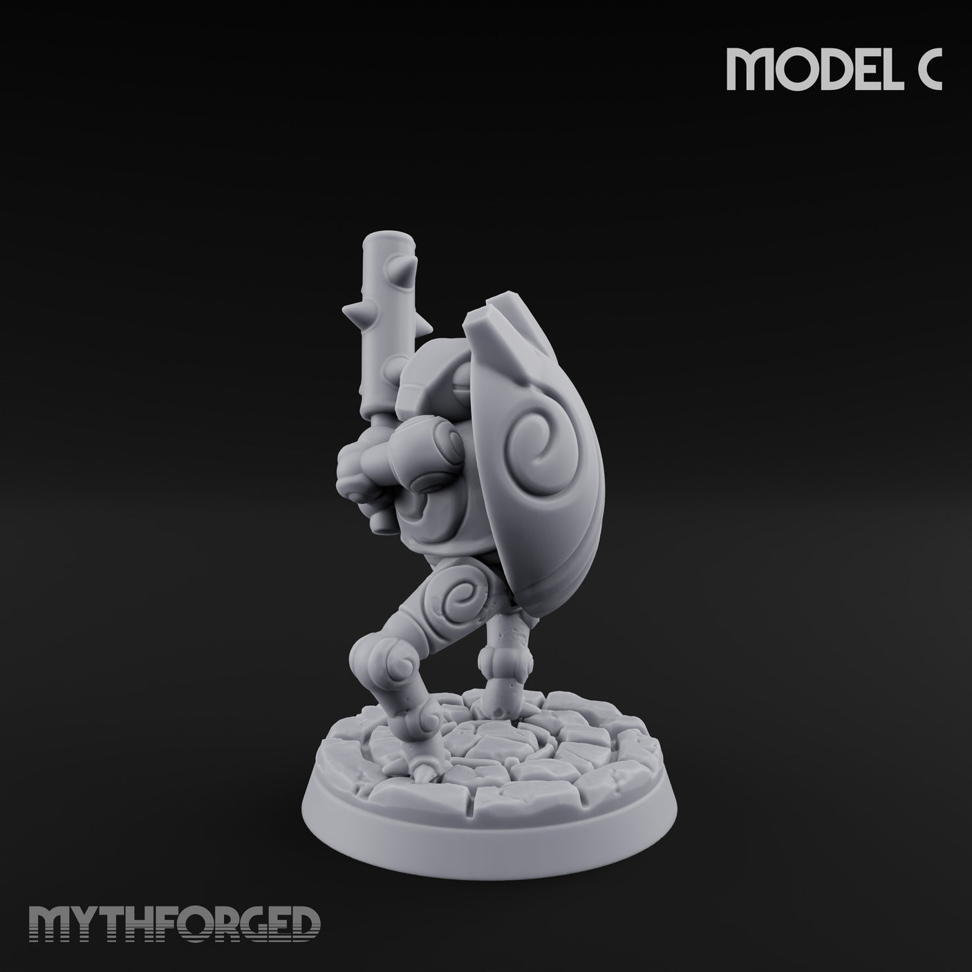 Scuttling And Scrapping Construct Grunt C Miniature for Dungeons and Dragons, Pathfinder or other TTRPGs