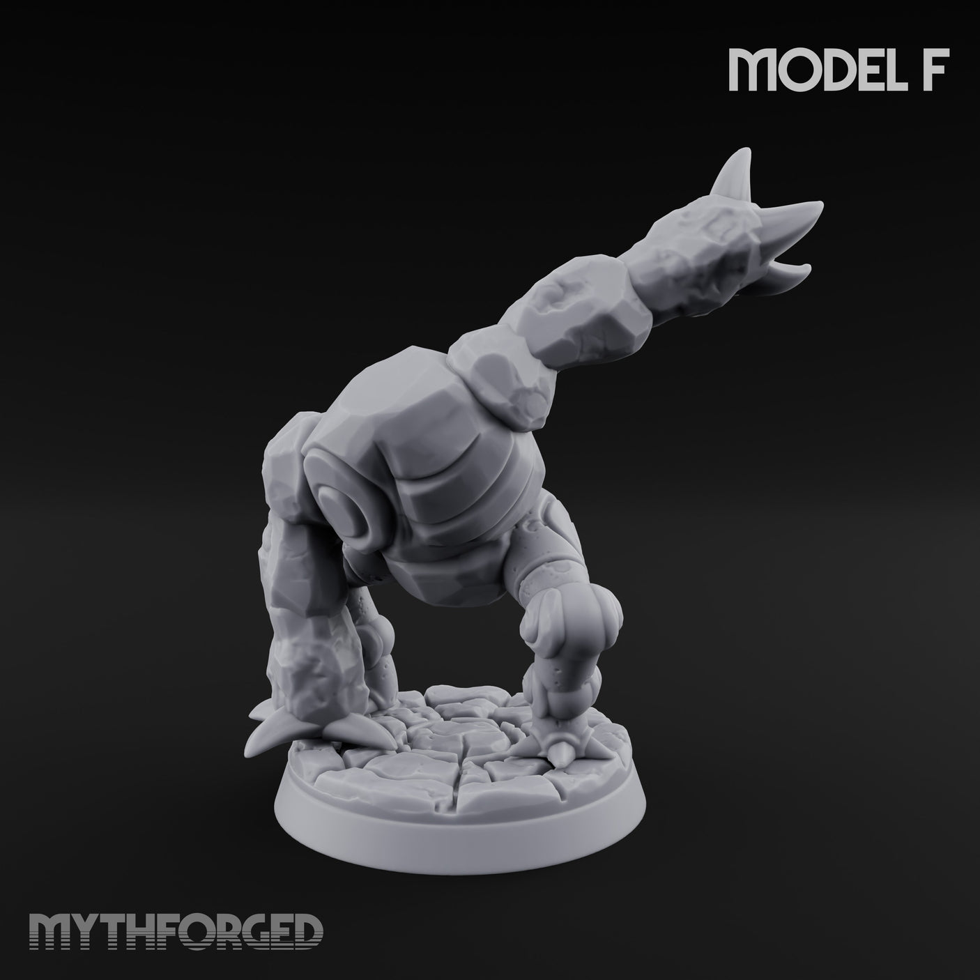 Scuttling And Scrapping Construct Grunt F Miniature for Dungeons and Dragons, Pathfinder or other TTRPGs
