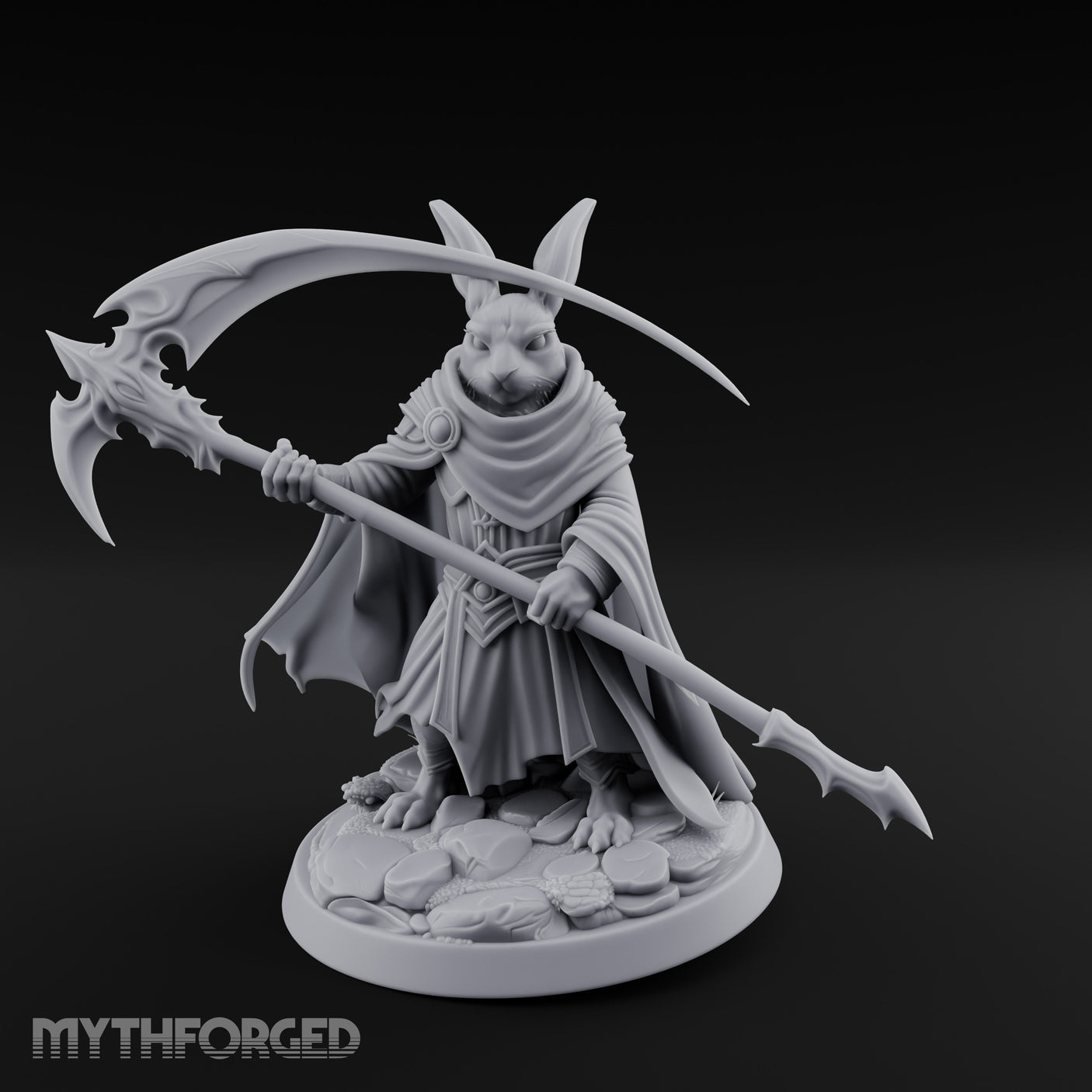 Scythe Sweeping Cloak Billowing Rabbitfolk Warrior gallery 16