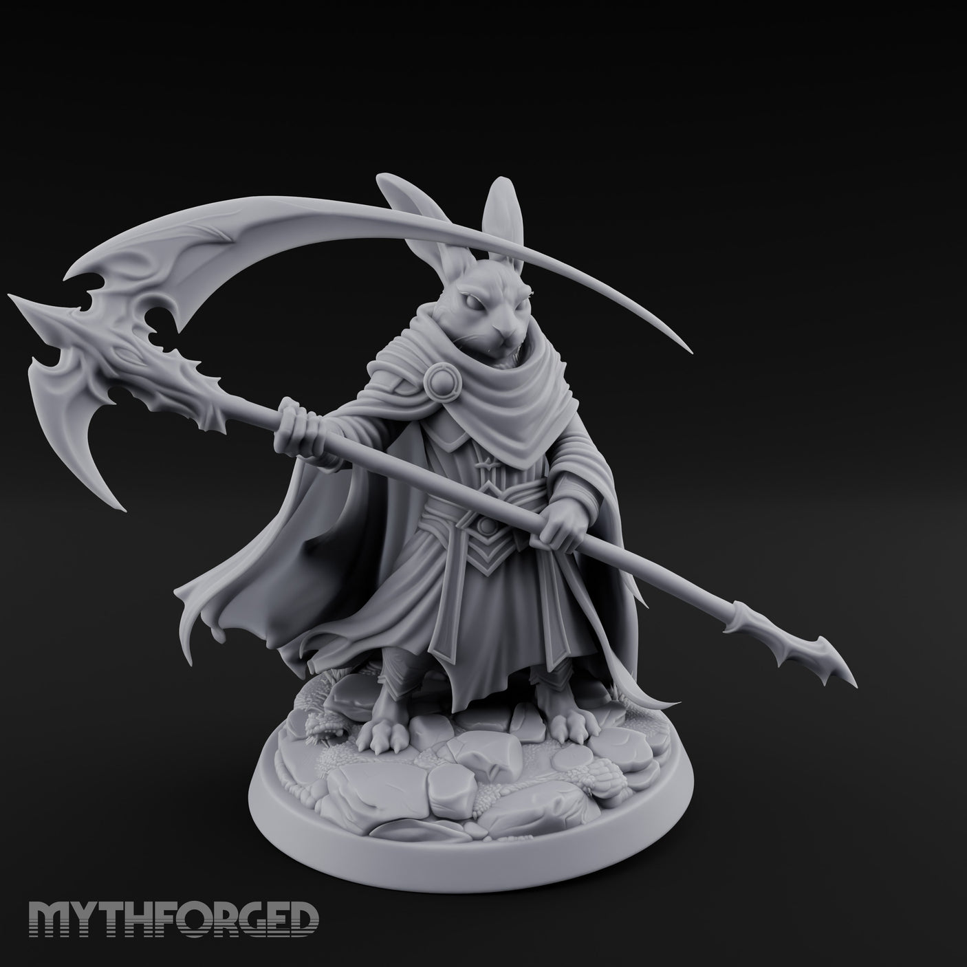 Scythe Sweeping Cloak Billowing Rabbitfolk Warrior gallery 18