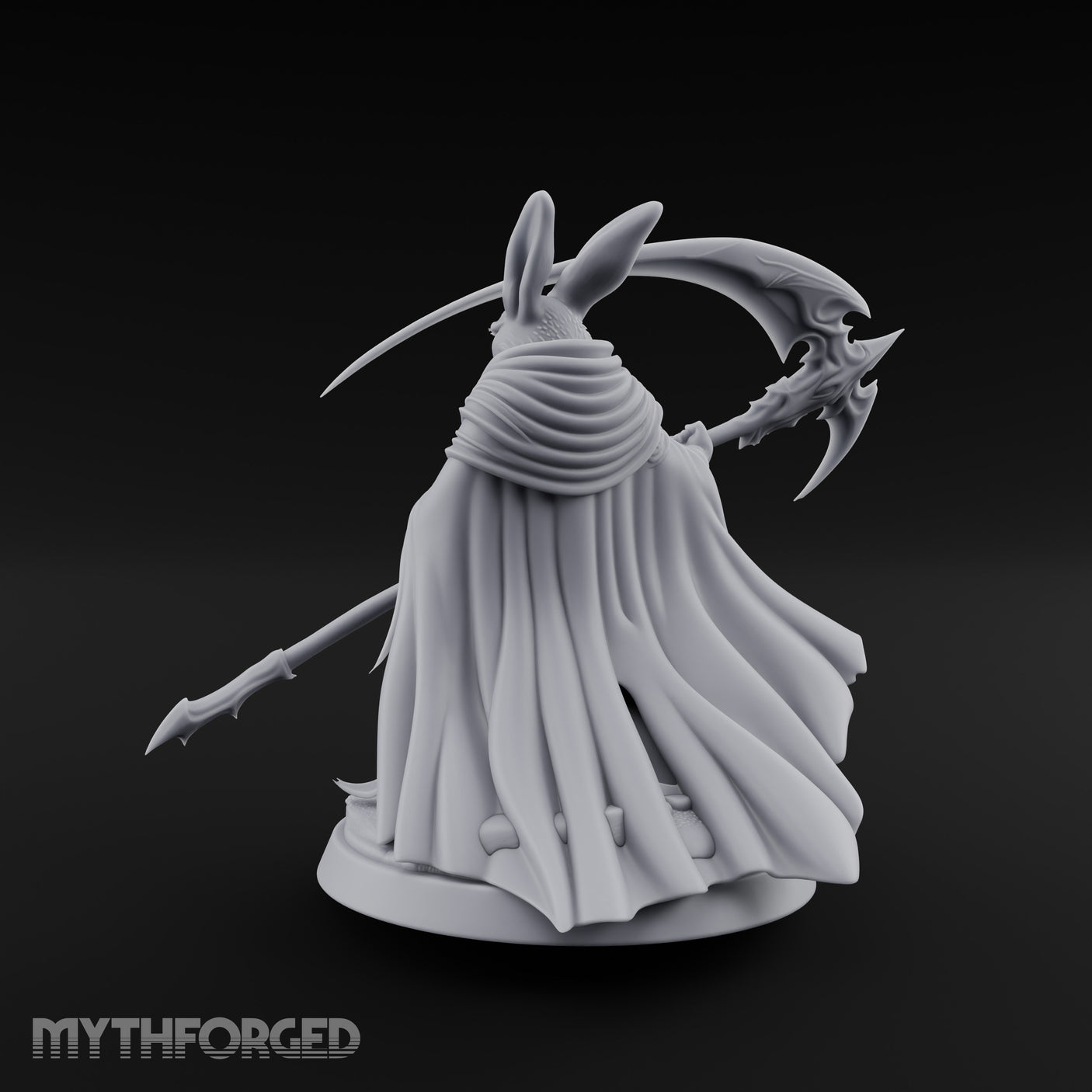 Scythe Sweeping Cloak Billowing Rabbitfolk Warrior gallery 9