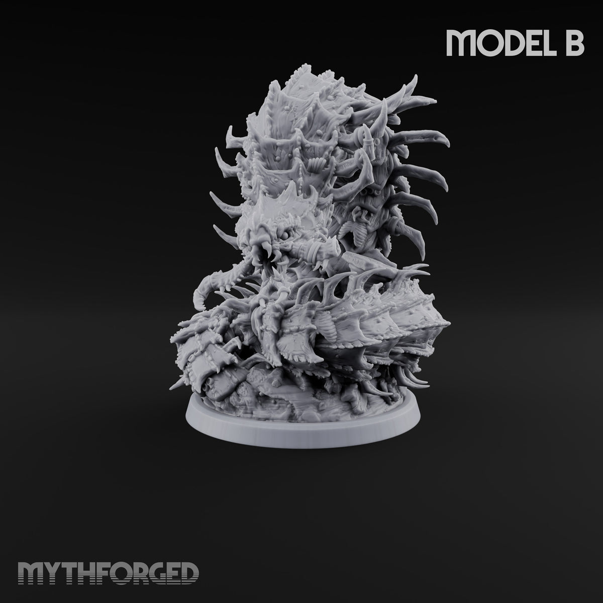 Bursting from Below Purple Worm B Miniature for Dungeons and Dragons, Pathfinder or other TTRPGs