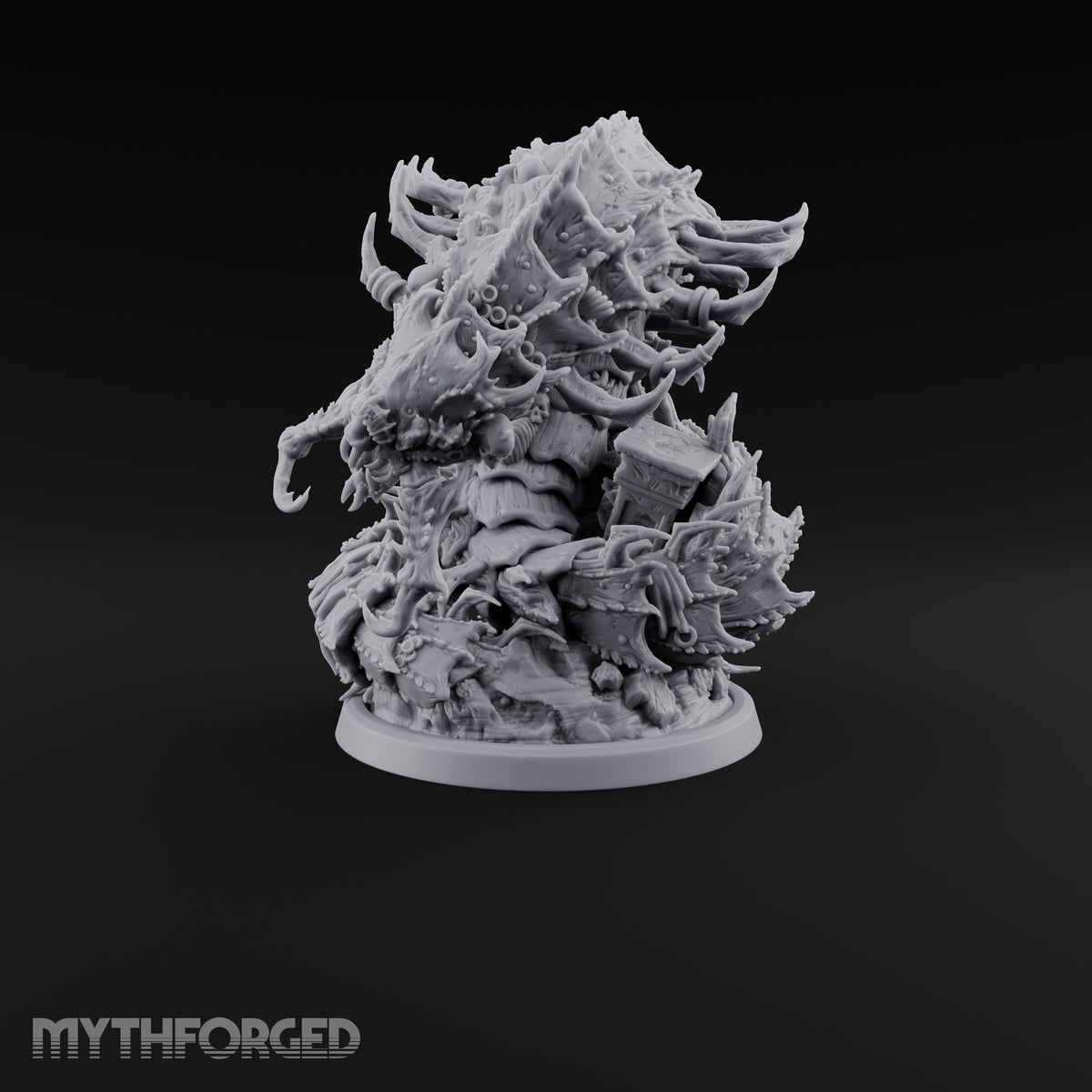 Bursting from Below Purple Worm C Miniature for Dungeons and Dragons, Pathfinder or other TTRPGs