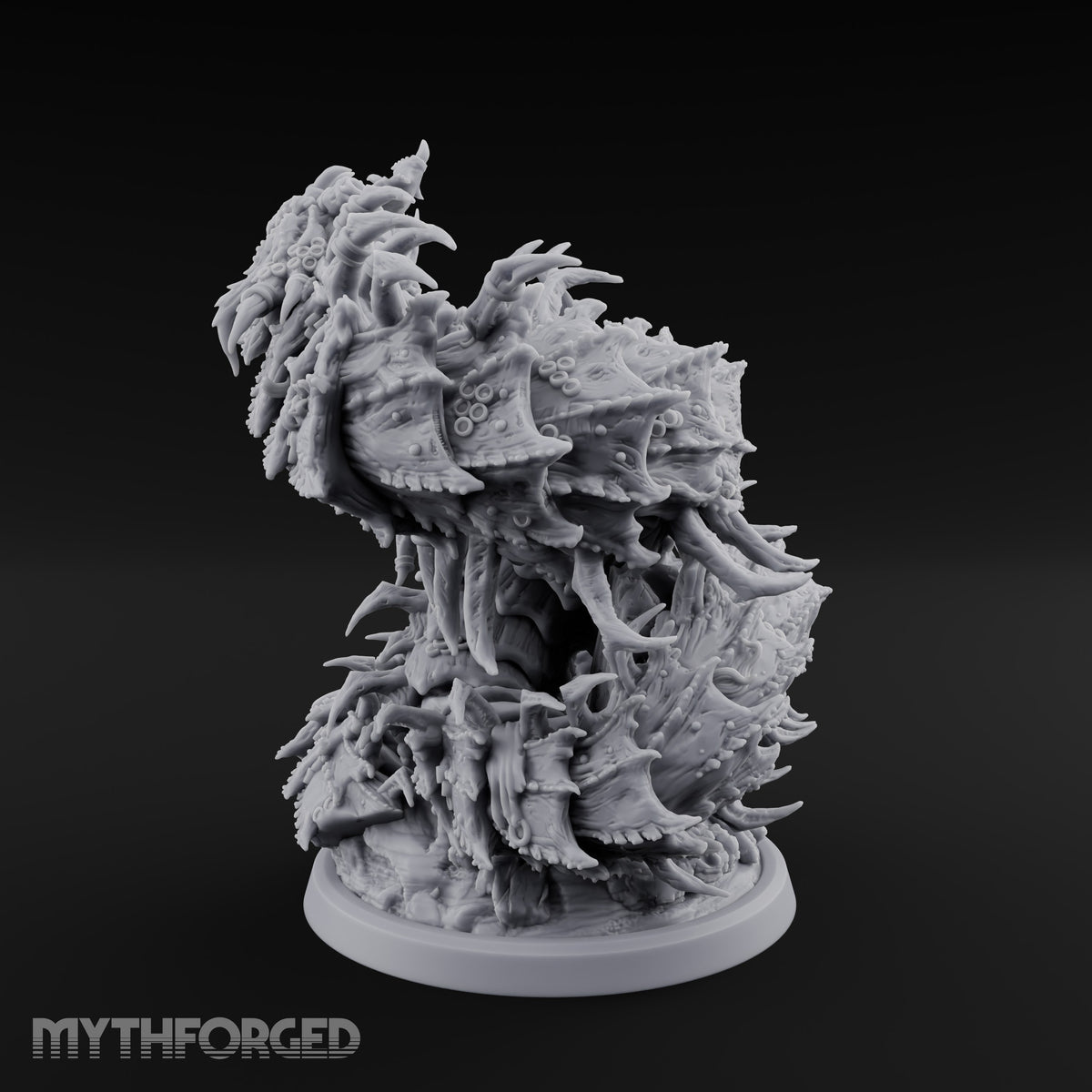 Bursting from Below Purple Worm D Miniature for Dungeons and Dragons, Pathfinder or other TTRPGs