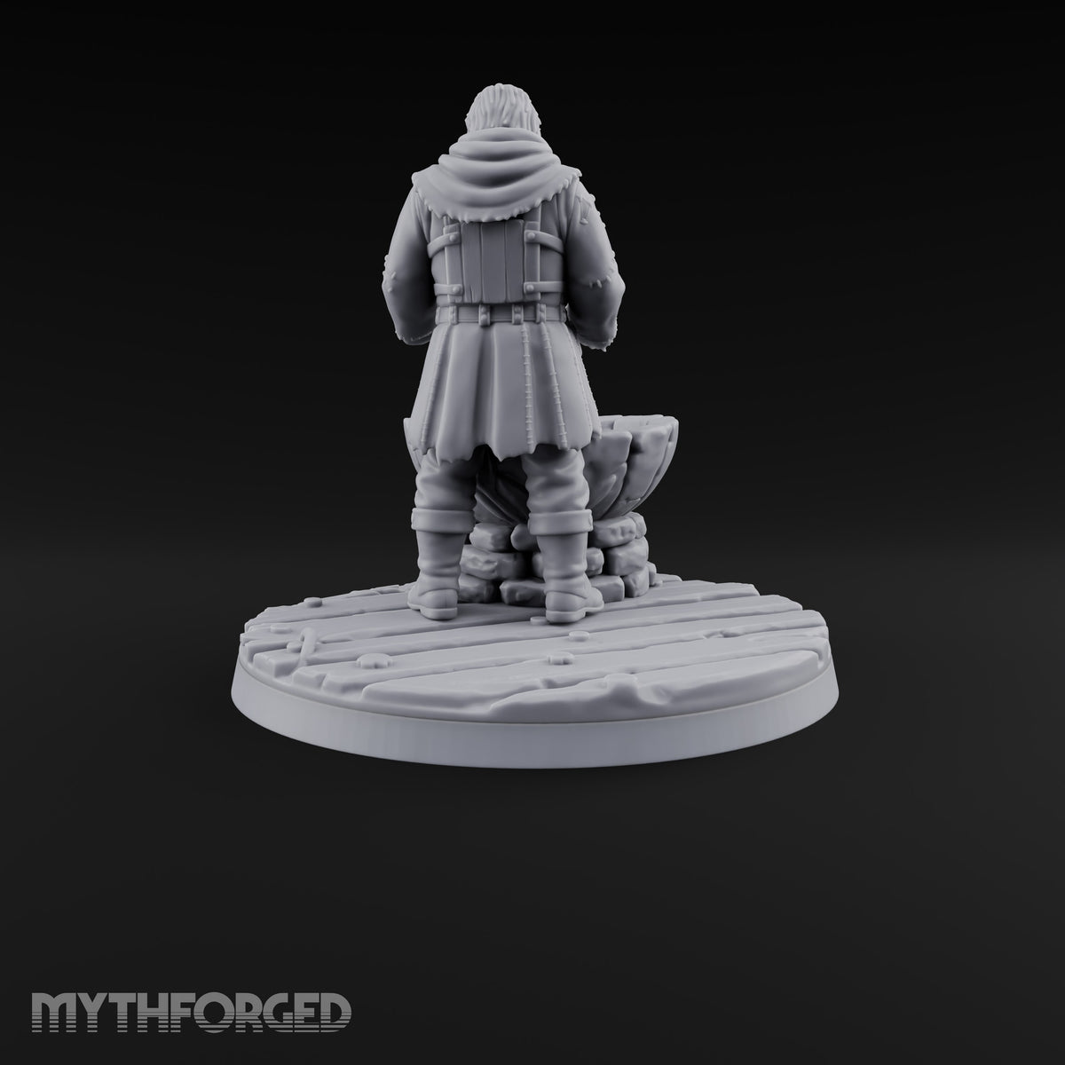 Holding the Line Human Guard H Miniature for Dungeons and Dragons, Pathfinder or other TTRPGs