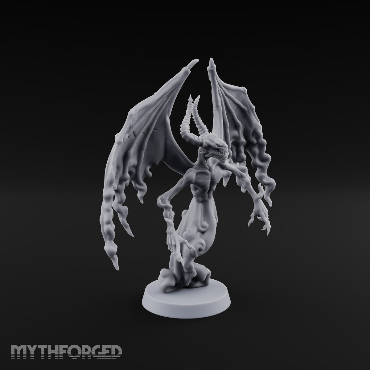 Cast by Nothing Shadow Demon Fiend with Smoke-Trailing Wings — A