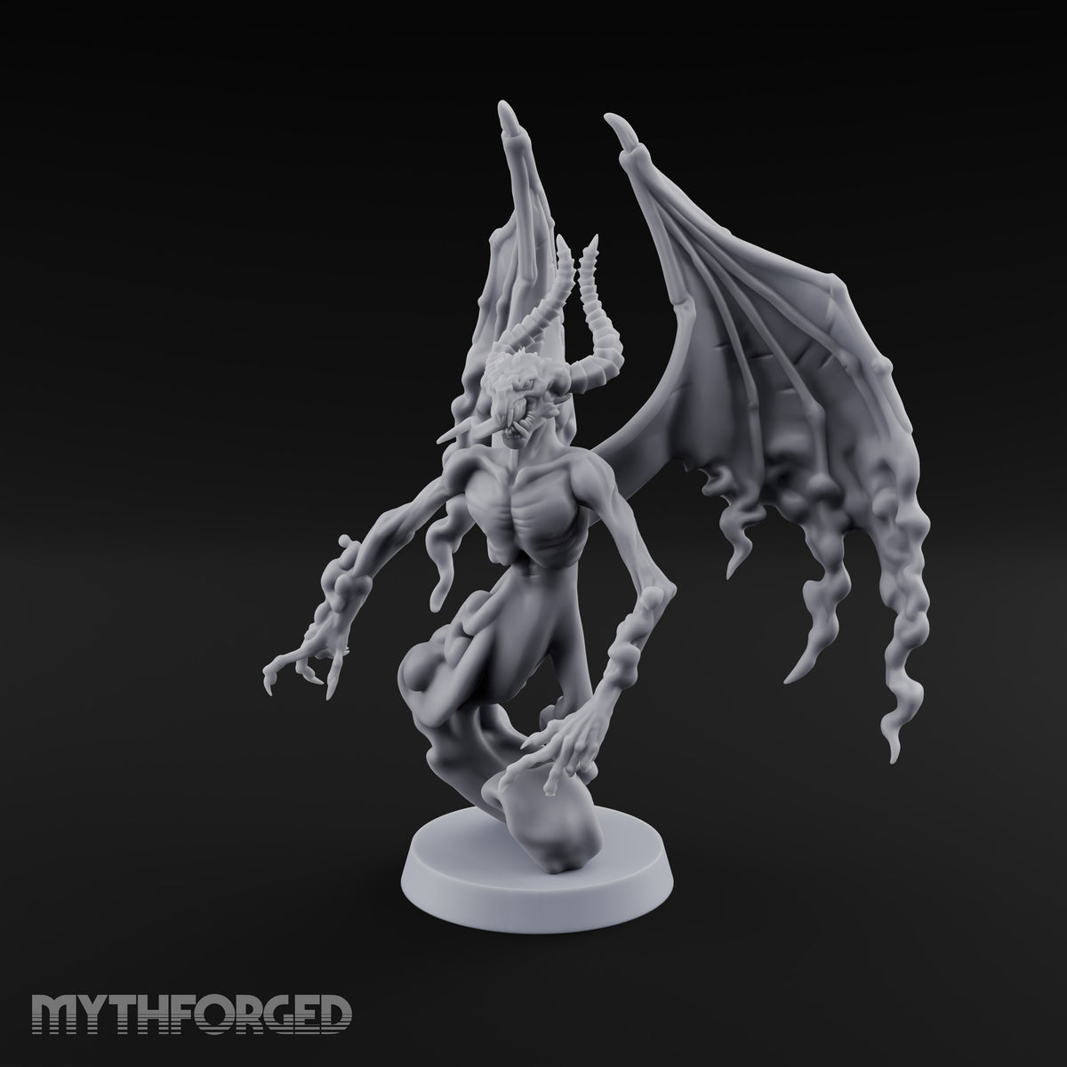 Cast by Nothing Shadow Demon Fiend with Smoke-Trailing Wings — B