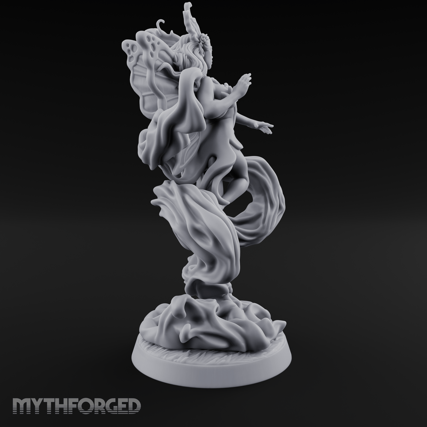 Wind Dancing Dryad Miniature for Dungeons and Dragons, Pathfinder or other TTRPGs