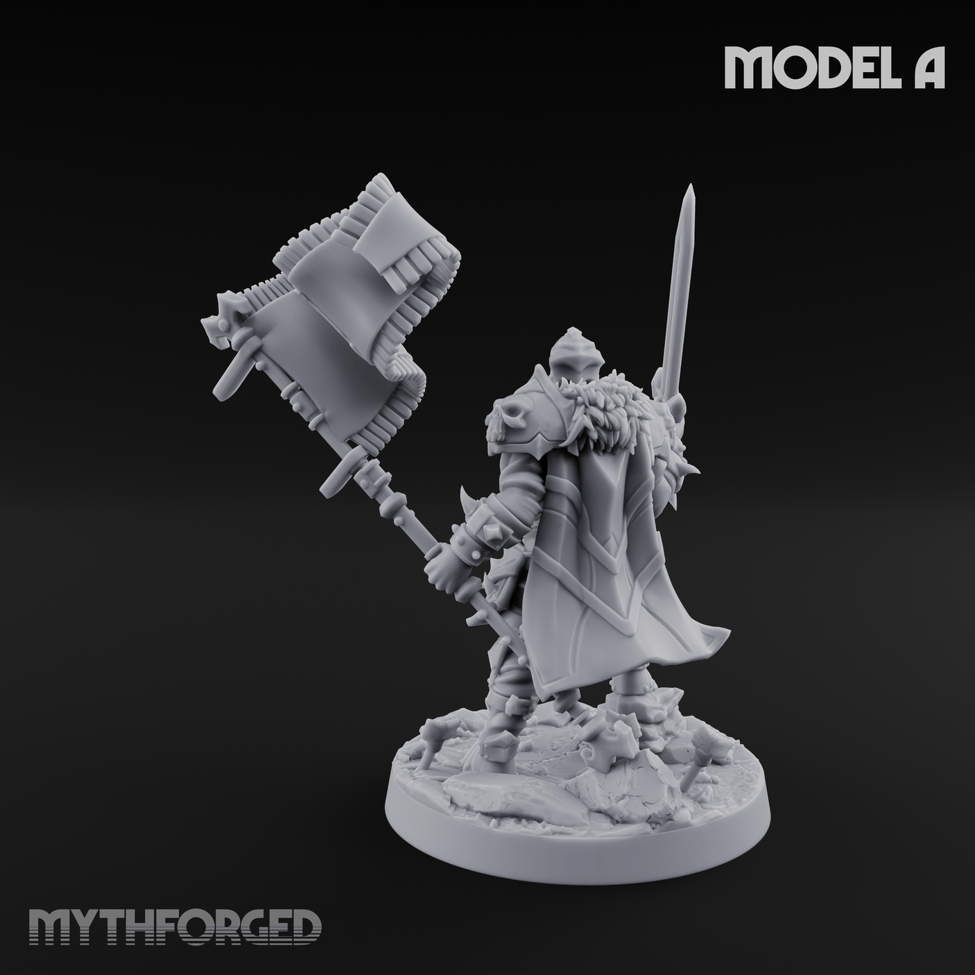 Dual Wielding Human Executioners A Miniature for Dungeons and Dragons, Pathfinder or other TTRPGs