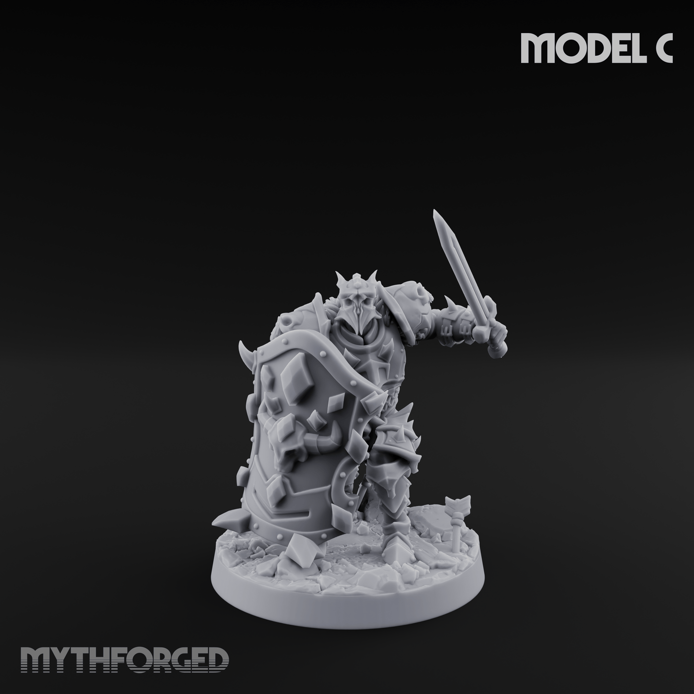 Dual Wielding Human Executioners C Miniature for Dungeons and Dragons, Pathfinder or other TTRPGs