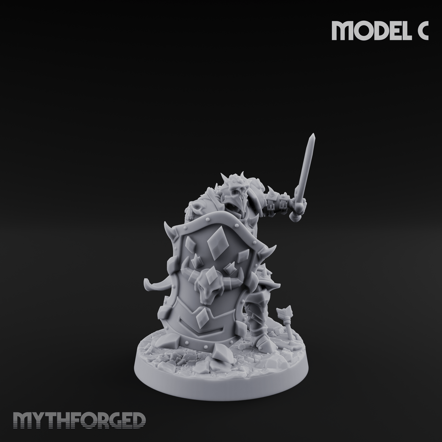 Dual Wielding Human Executioners C Miniature for Dungeons and Dragons, Pathfinder or other TTRPGs