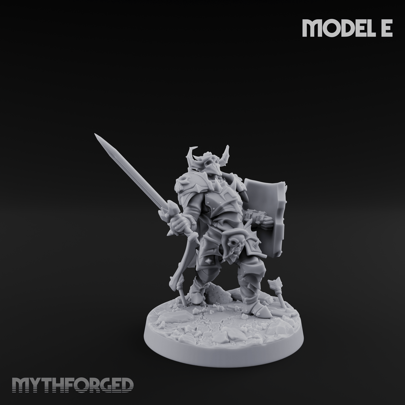Dual Wielding Human Executioners E Miniature for Dungeons and Dragons, Pathfinder or other TTRPGs