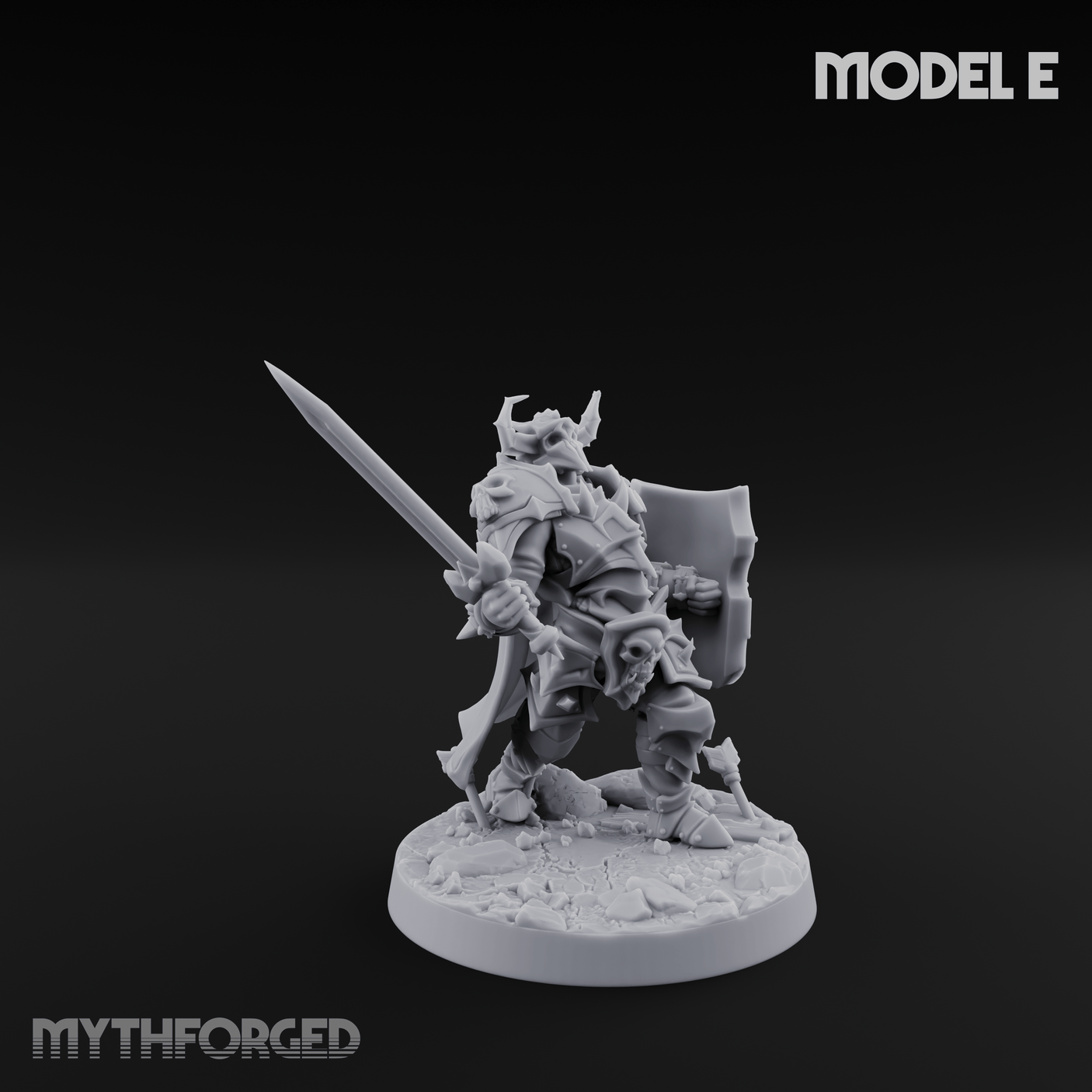 Dual Wielding Human Executioners E Miniature for Dungeons and Dragons, Pathfinder or other TTRPGs