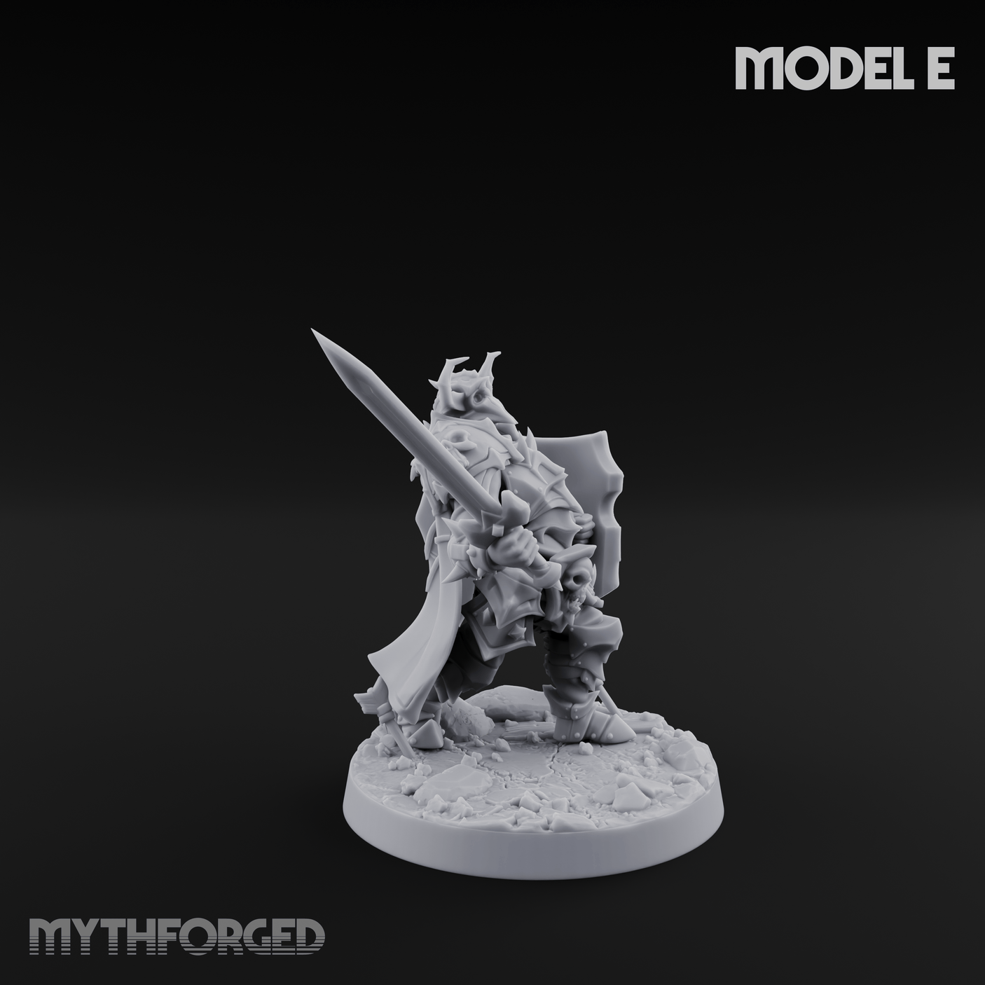 Dual Wielding Human Executioners E Miniature for Dungeons and Dragons, Pathfinder or other TTRPGs