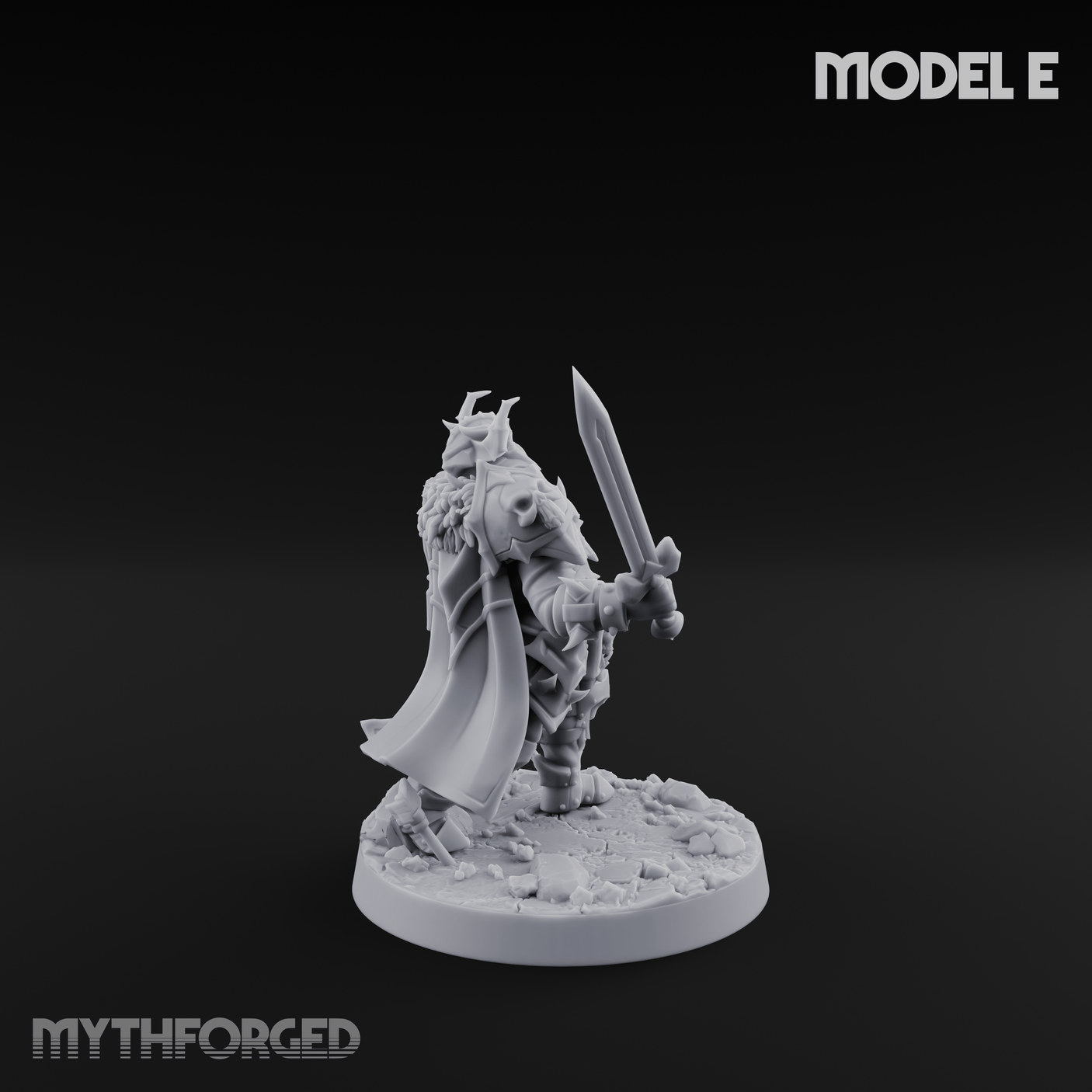 Dual Wielding Human Executioners E Miniature for Dungeons and Dragons, Pathfinder or other TTRPGs