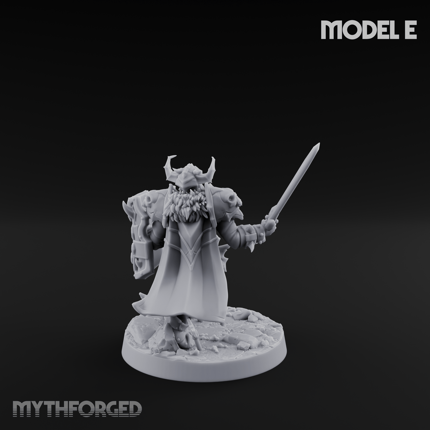 Dual Wielding Human Executioners E Miniature for Dungeons and Dragons, Pathfinder or other TTRPGs