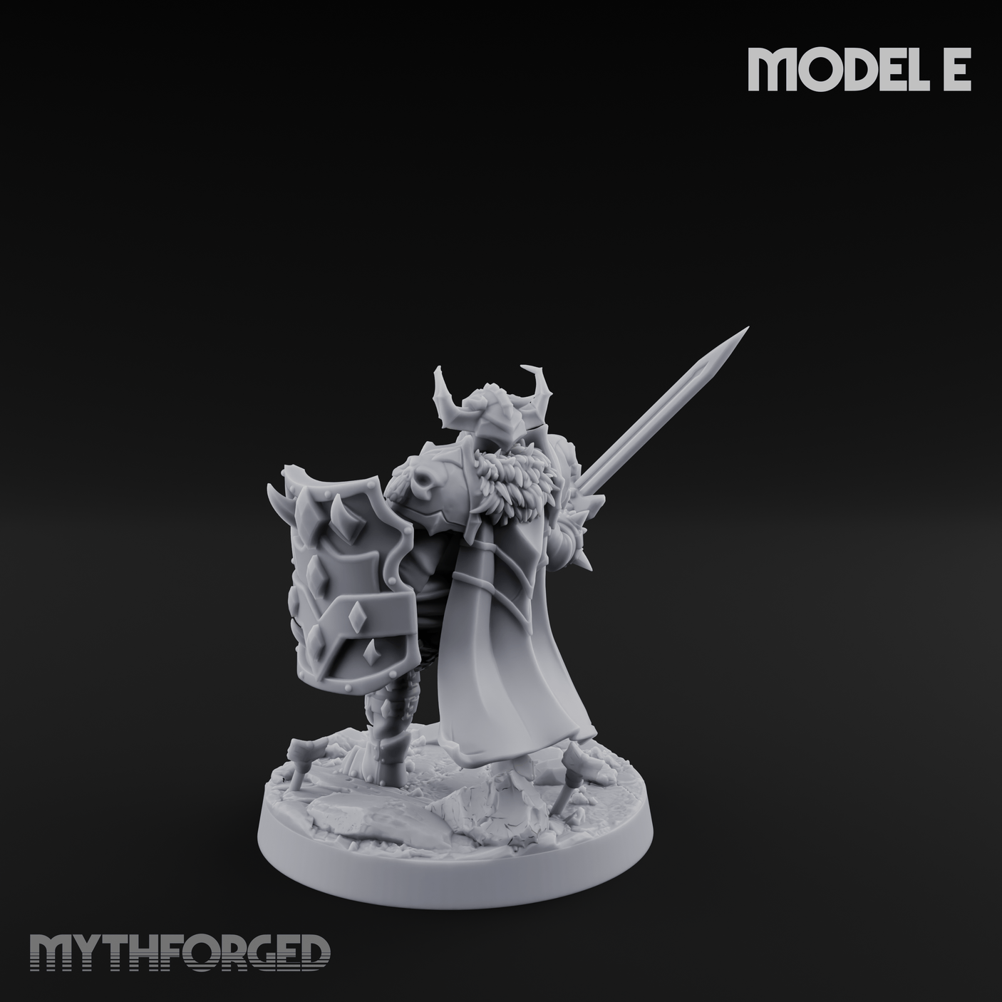 Dual Wielding Human Executioners E Miniature for Dungeons and Dragons, Pathfinder or other TTRPGs