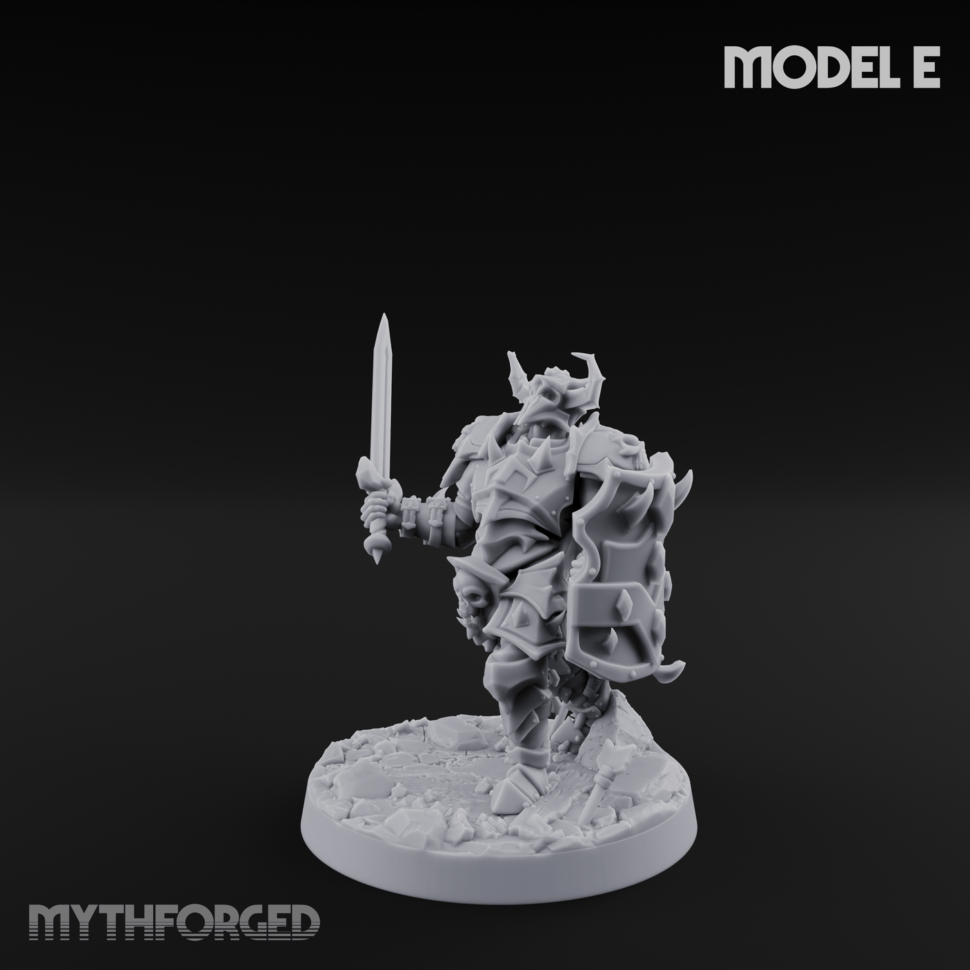 Dual Wielding Human Executioners E Miniature for Dungeons and Dragons, Pathfinder or other TTRPGs